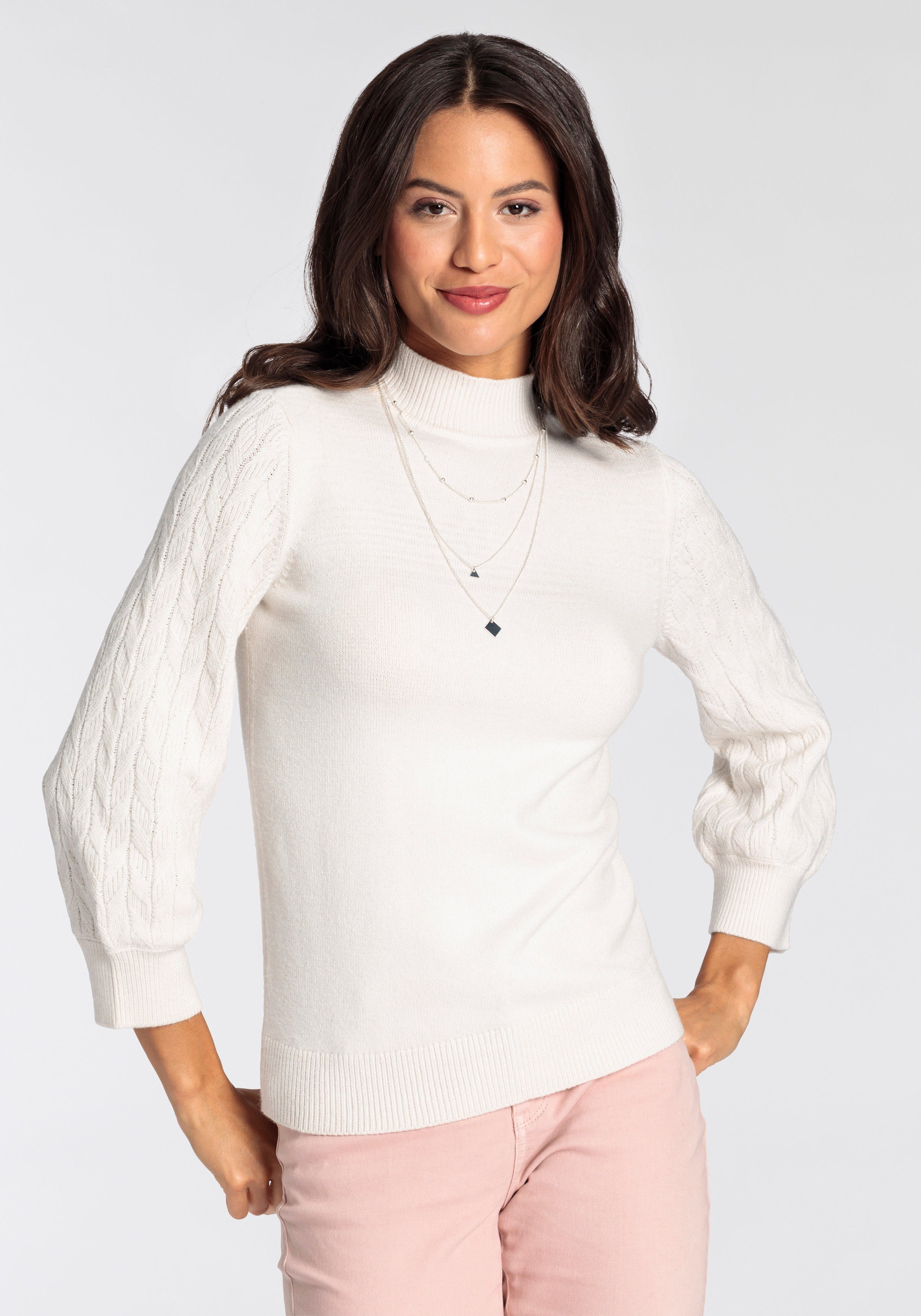 Ajour-Muster mit - KOLLEKTION NEUE Scott Laura Strickpullover