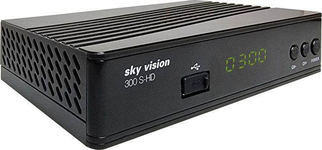 Sky Vision sky vision HD SAT Receiver 300 S-HD, Receiver für Sat Empfang,  Digital Satellitenreceiver, Empfang aller freien Satprogramme (HDTV+SD)