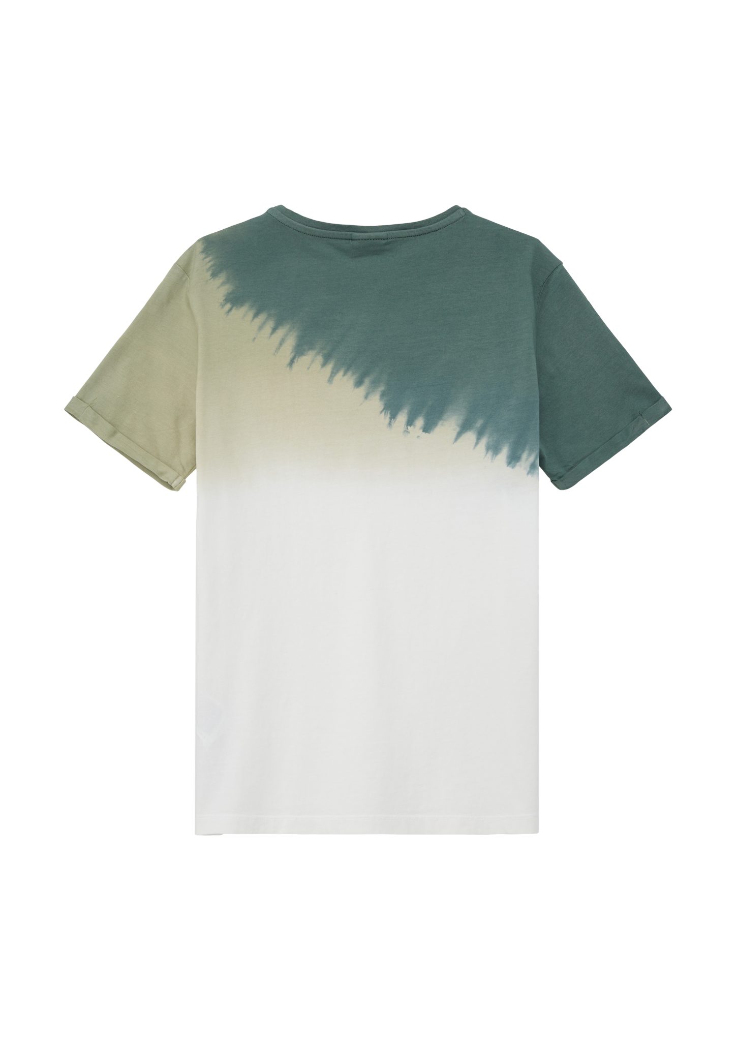 s.Oliver Dye petrol Dip Dye mit Dip Kurzarmshirt T-Shirt