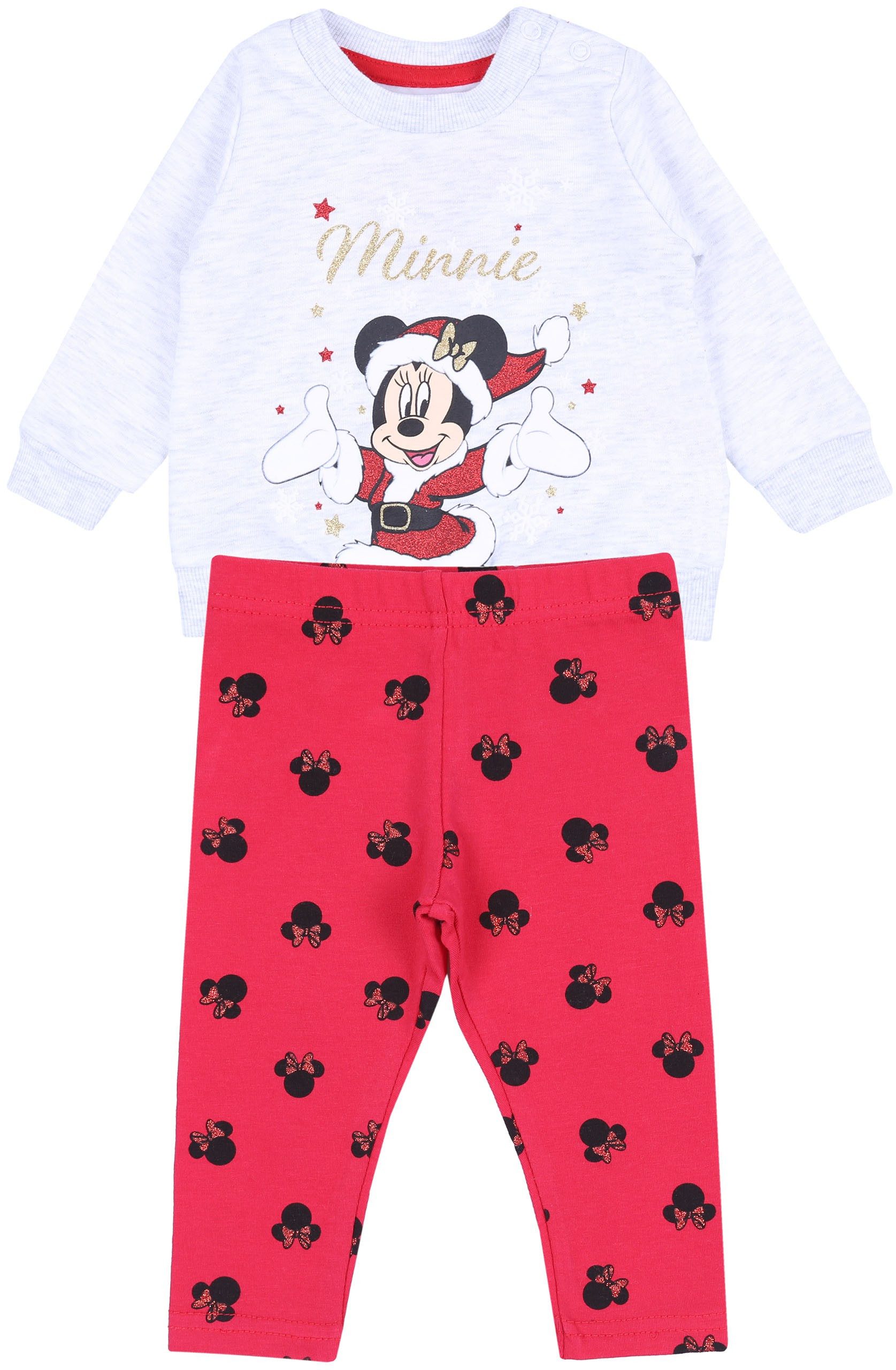 Sarcia.eu Sweatshirt Weihnachts-Sweatshirt + Leggins Minnie DISNEY 9-12 Monate