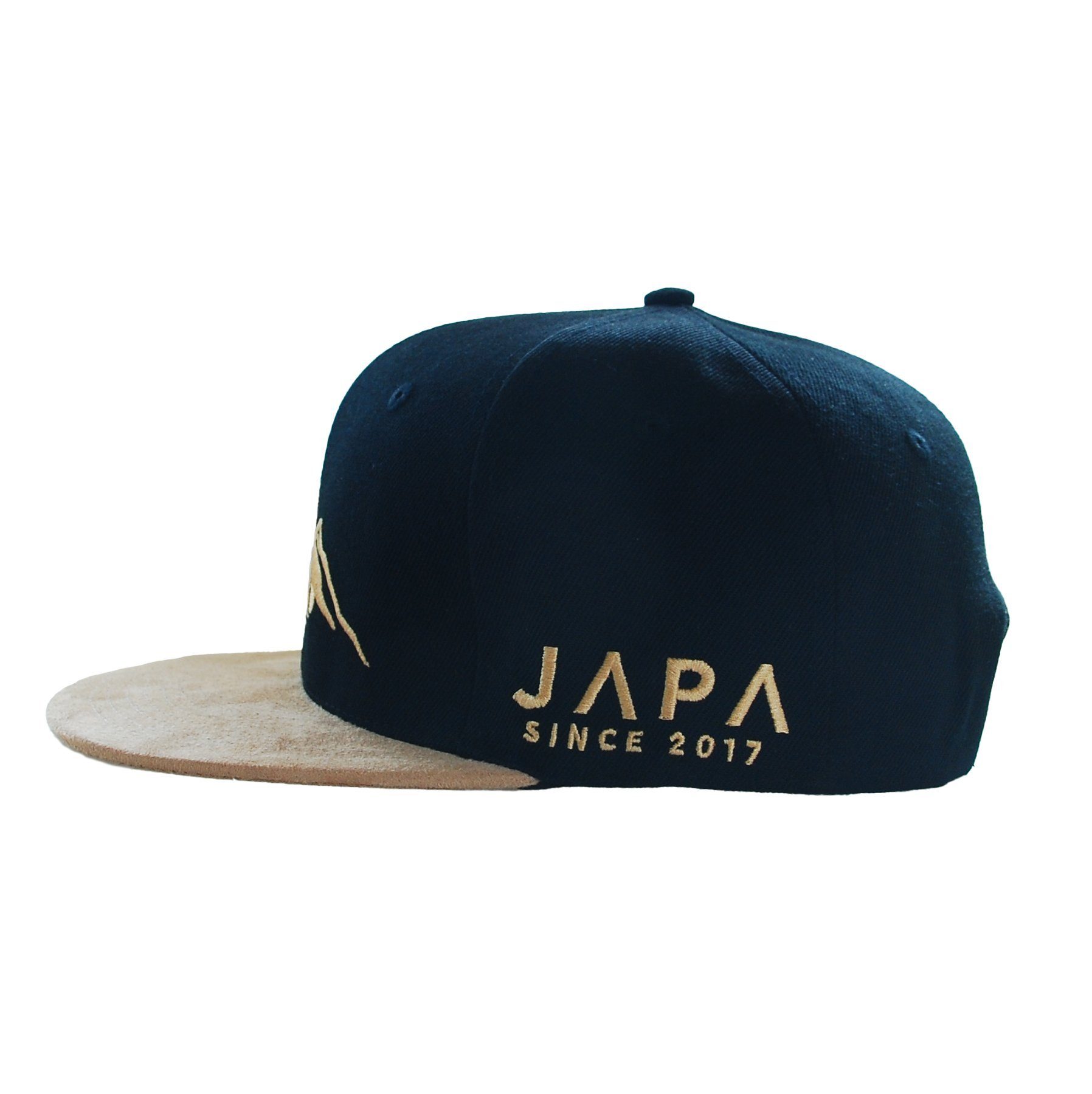 Japa Snapback Cap Belüftungslöchern Mountain Damen Snapback schwarz/beige Cap Berge Baseball Herren mit Trucker