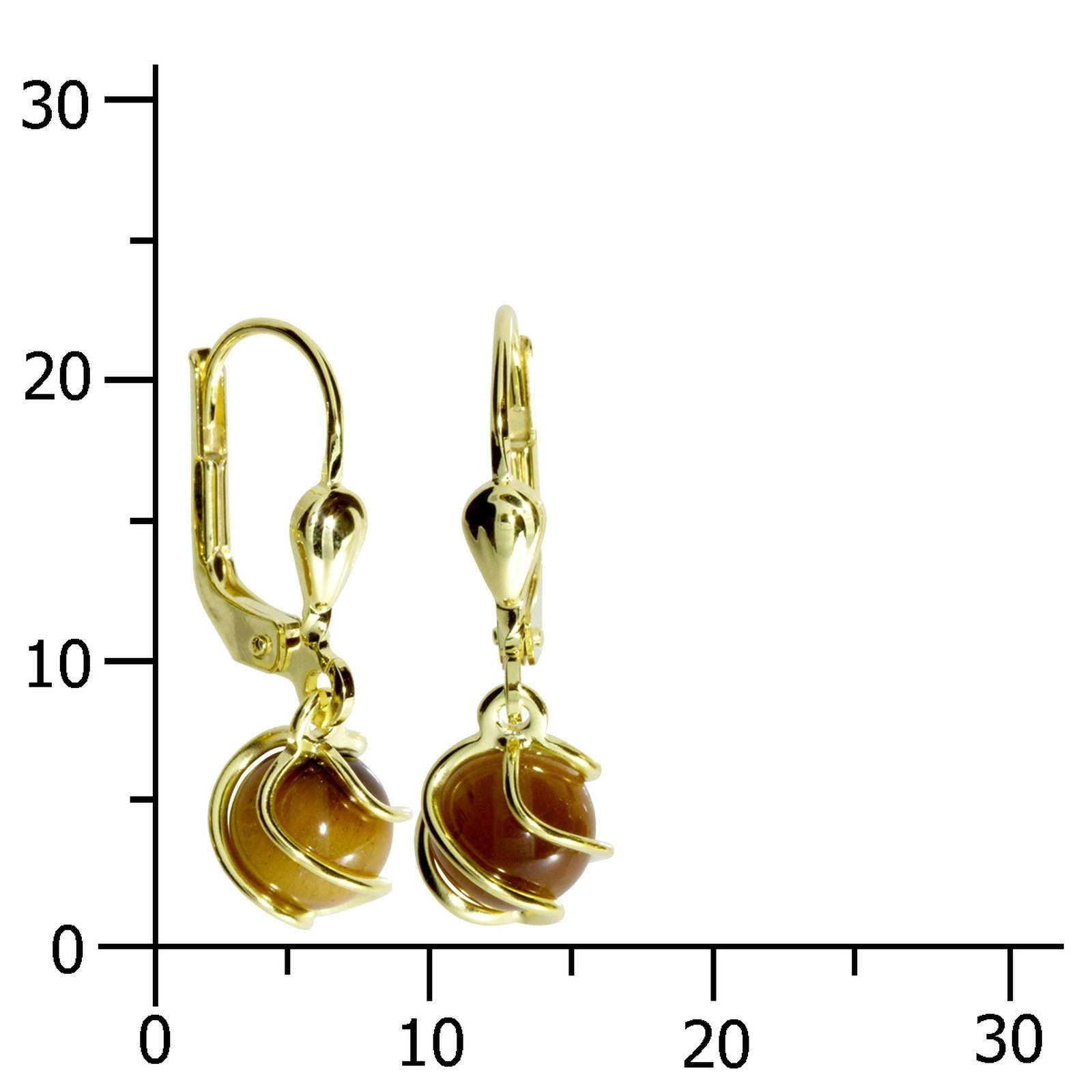 OSTSEE-SCHMUCK Paar Ohrhänger Ostsee-Schmuck Ohrhänger Goldkäfig Ohrhänger günstig online kaufen