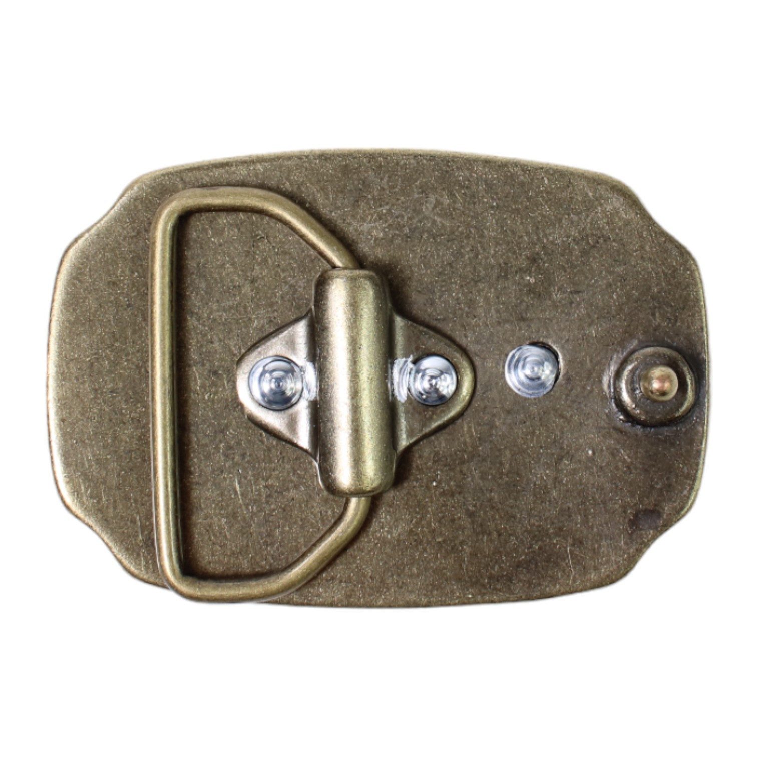 FRONHOFER Gürtelschnalle 18208 (1-St) 4 cm, Zamak, Tracht, handemailliertes Wappen