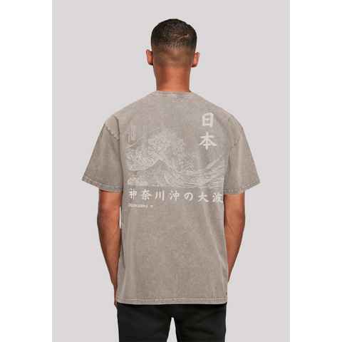 F4NT4STIC T-Shirt Kanagawa Welle Print