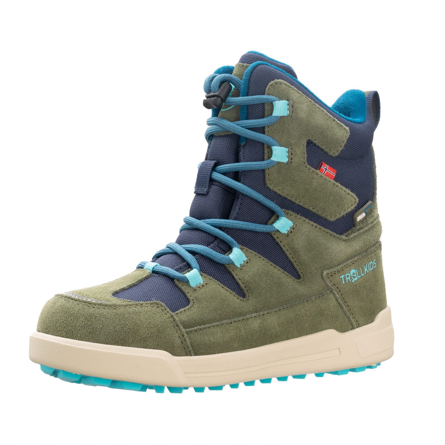 TROLLKIDS KIDS FINNMARK WINTER BOOTS Winterstiefel wasserdicht, Schnellverschluss mit Schnürsenkel