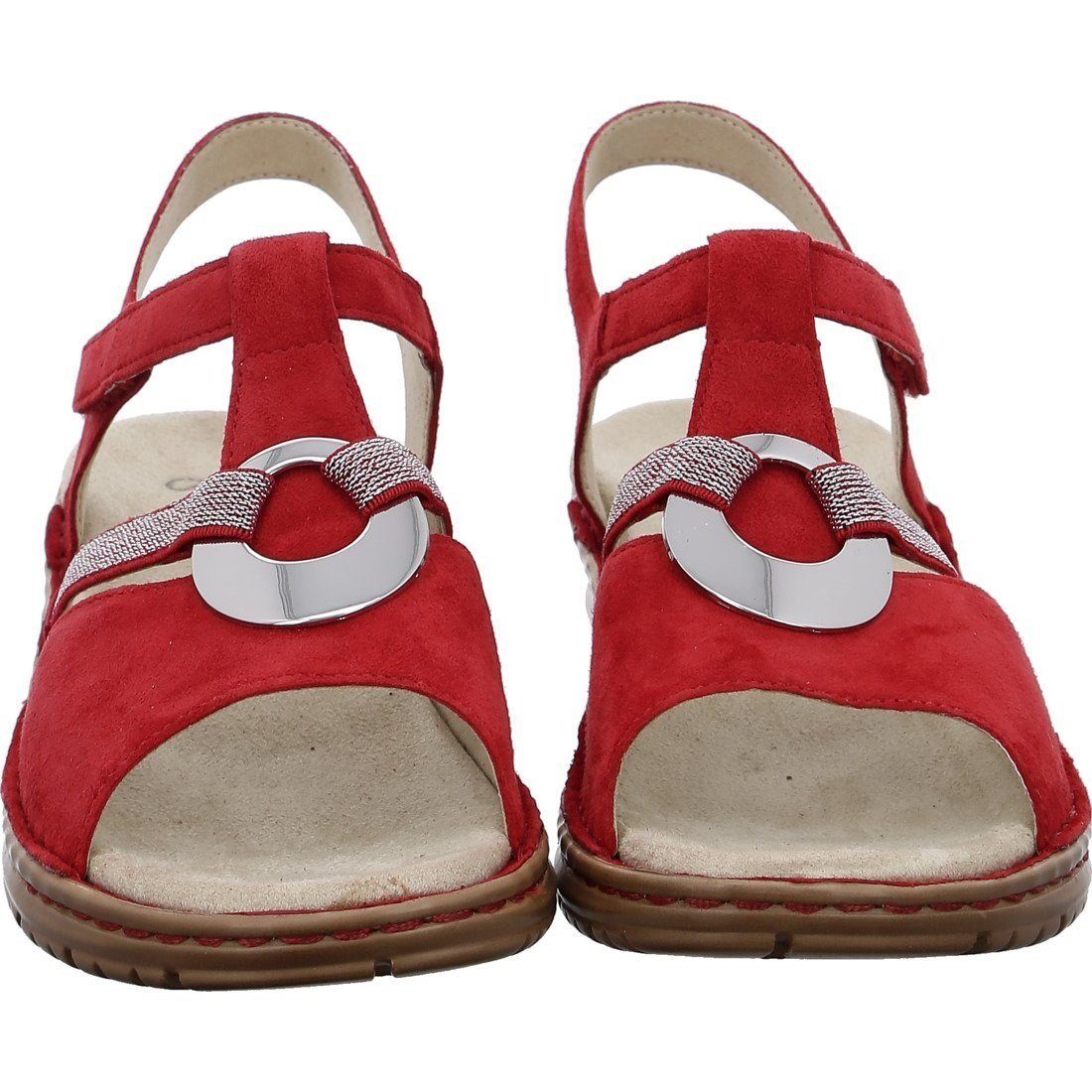 Sandale mit Glitzerriemchen HAWAII modischen Ara 045319 rot