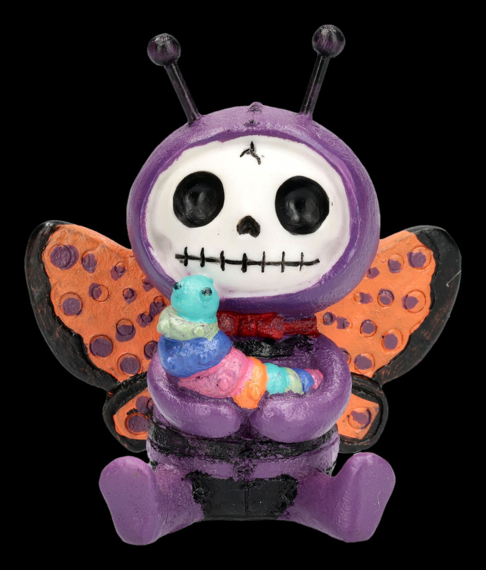 Figuren Shop GmbH Dekofigur Furrybones Figur Flutters – Schmetterling Skelett Sammlerfigur 7,5 cm