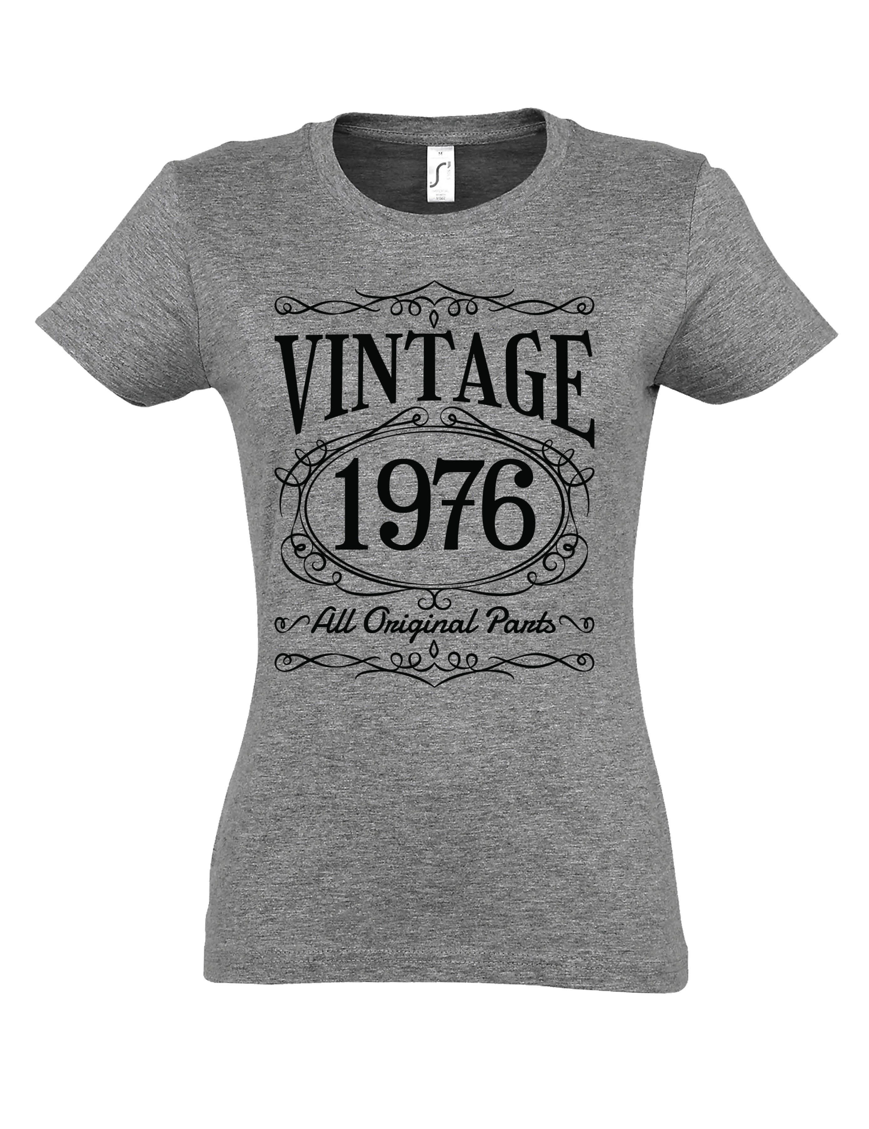 Youth Designz T-Shirt Vintage 1976 Damen Tshirt zum 50. Geburtstag mit lust günstig online kaufen