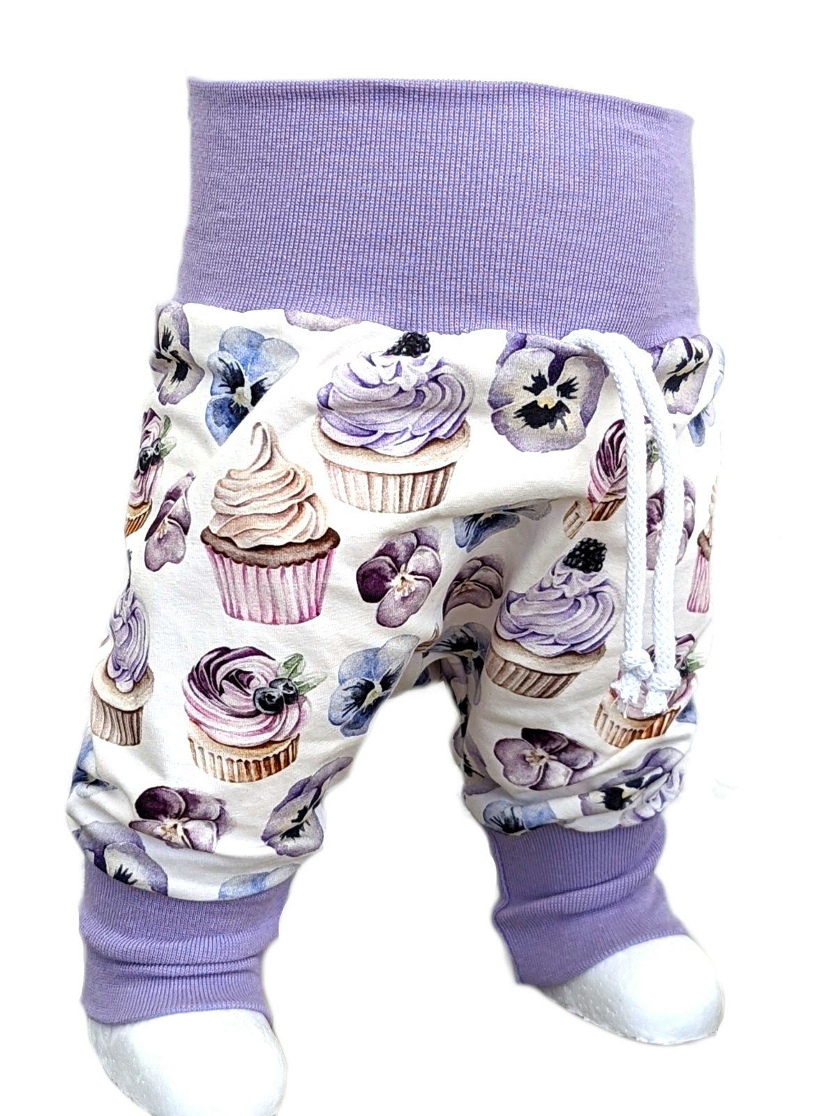 Baby Cupcake - 104 Spielhose Kinderhose Corileo Pumphose mit 50 Gr. Pumphose Stiefmütterchen