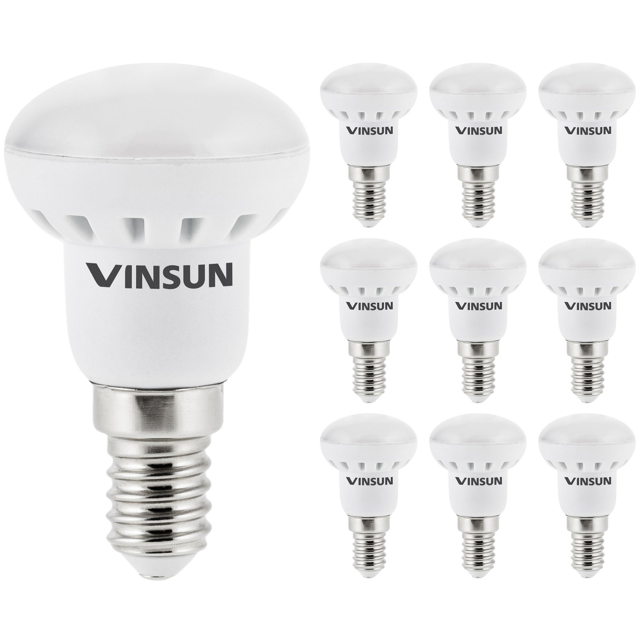 Vinsun LED-Leuchtmittel LED Lampe E14 R39 3W 230V Leuchtmittel Reflektorlampe - 10er Pack