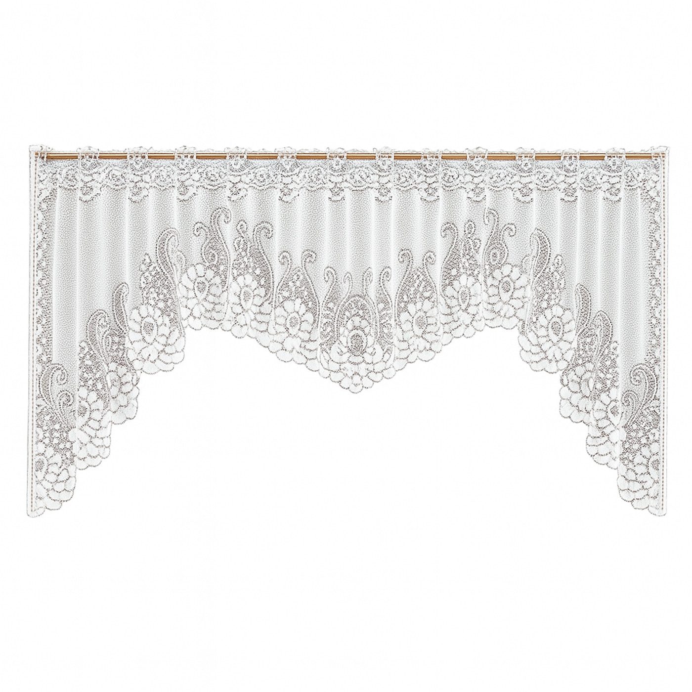 heimtexland Scheibengardine M-Bogen Gardine Fensterbild Jacquard Querbehang günstig online kaufen