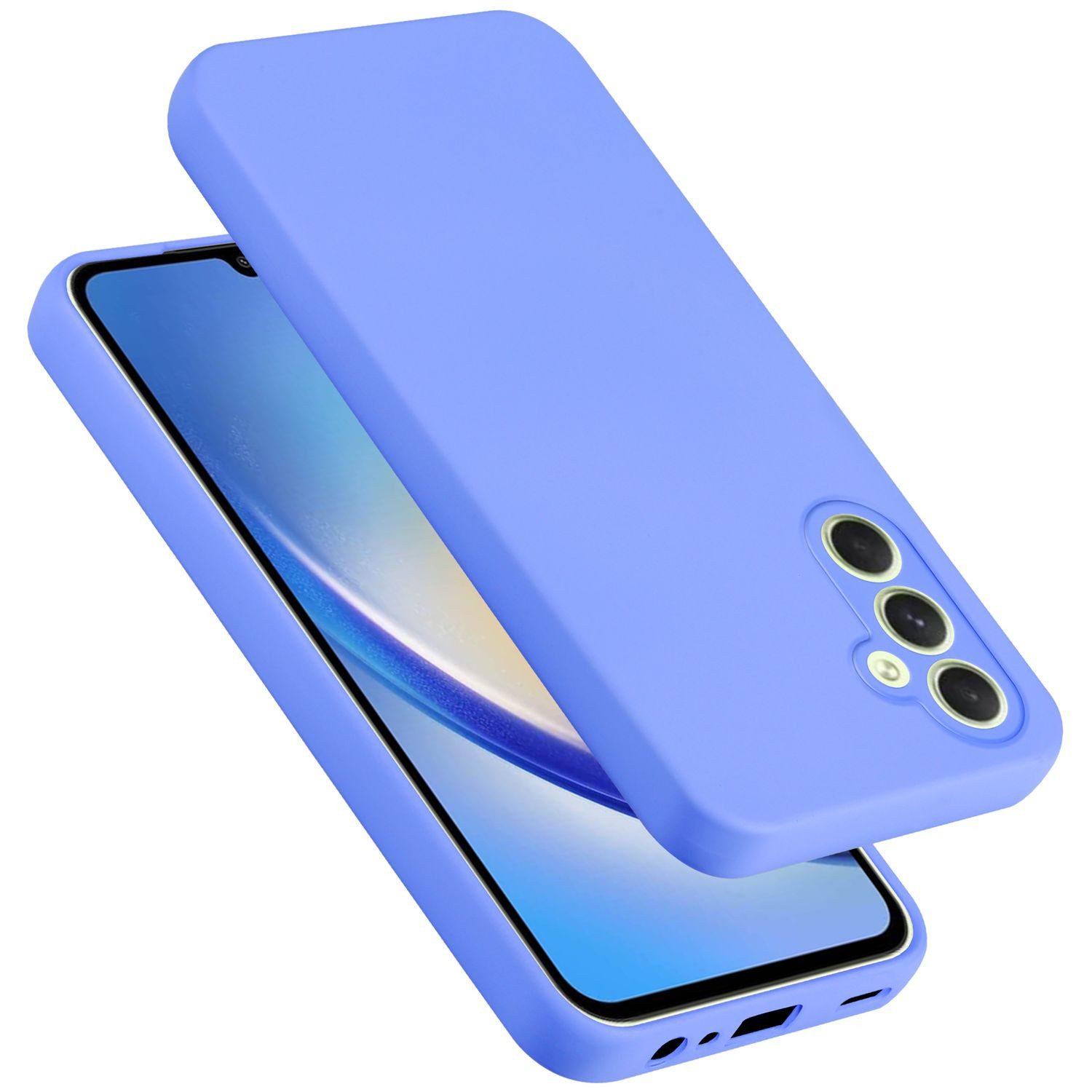 Cadorabo Handyhülle für Samsung Galaxy A34 5G Hülle Samsung Galaxy A34 5G, Flexible Hülle TPU Silikon Schutzhülle Back Cover Case