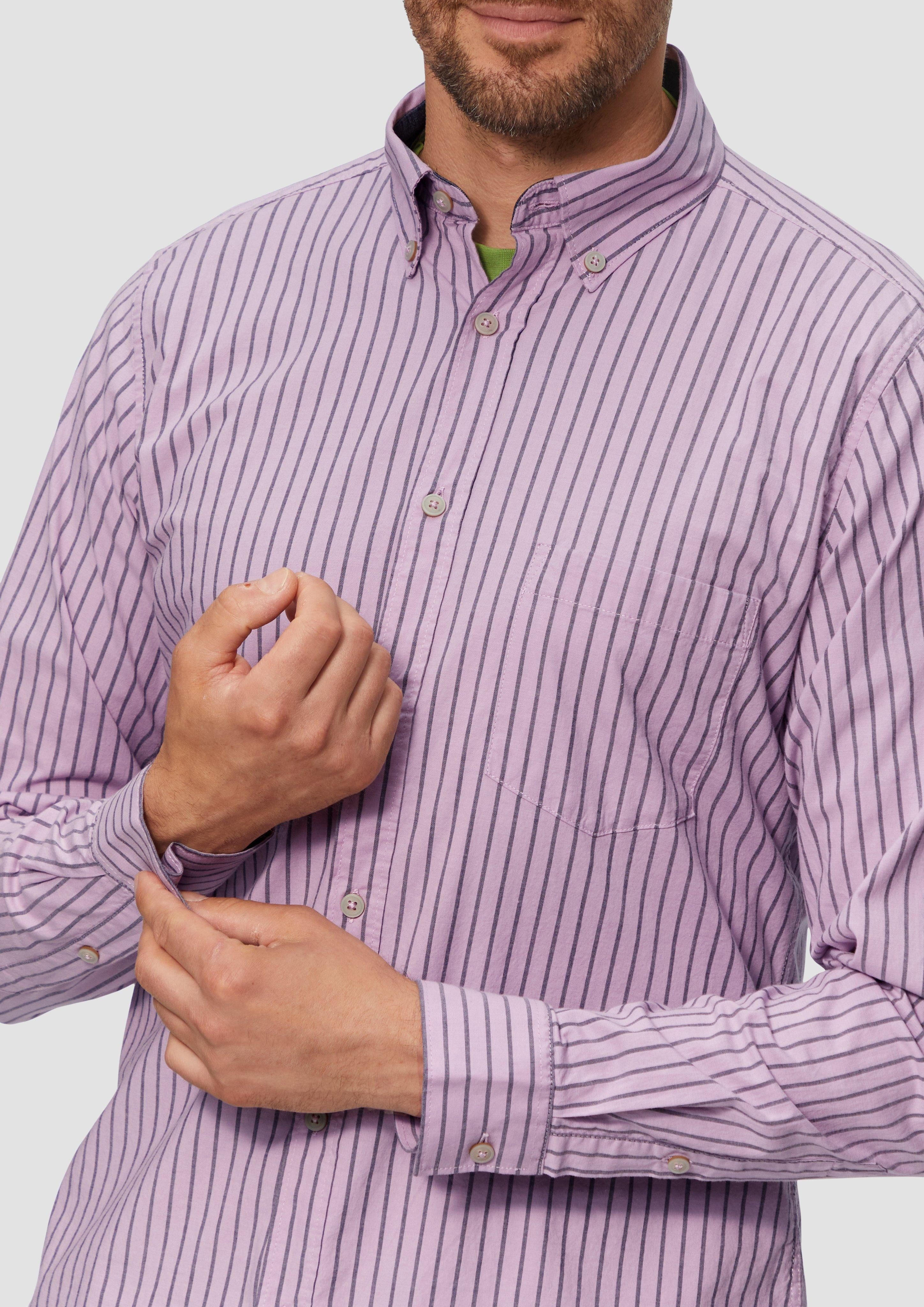 s.Oliver Langarmhemd Slim Fit: Hemd aus günstig online kaufen