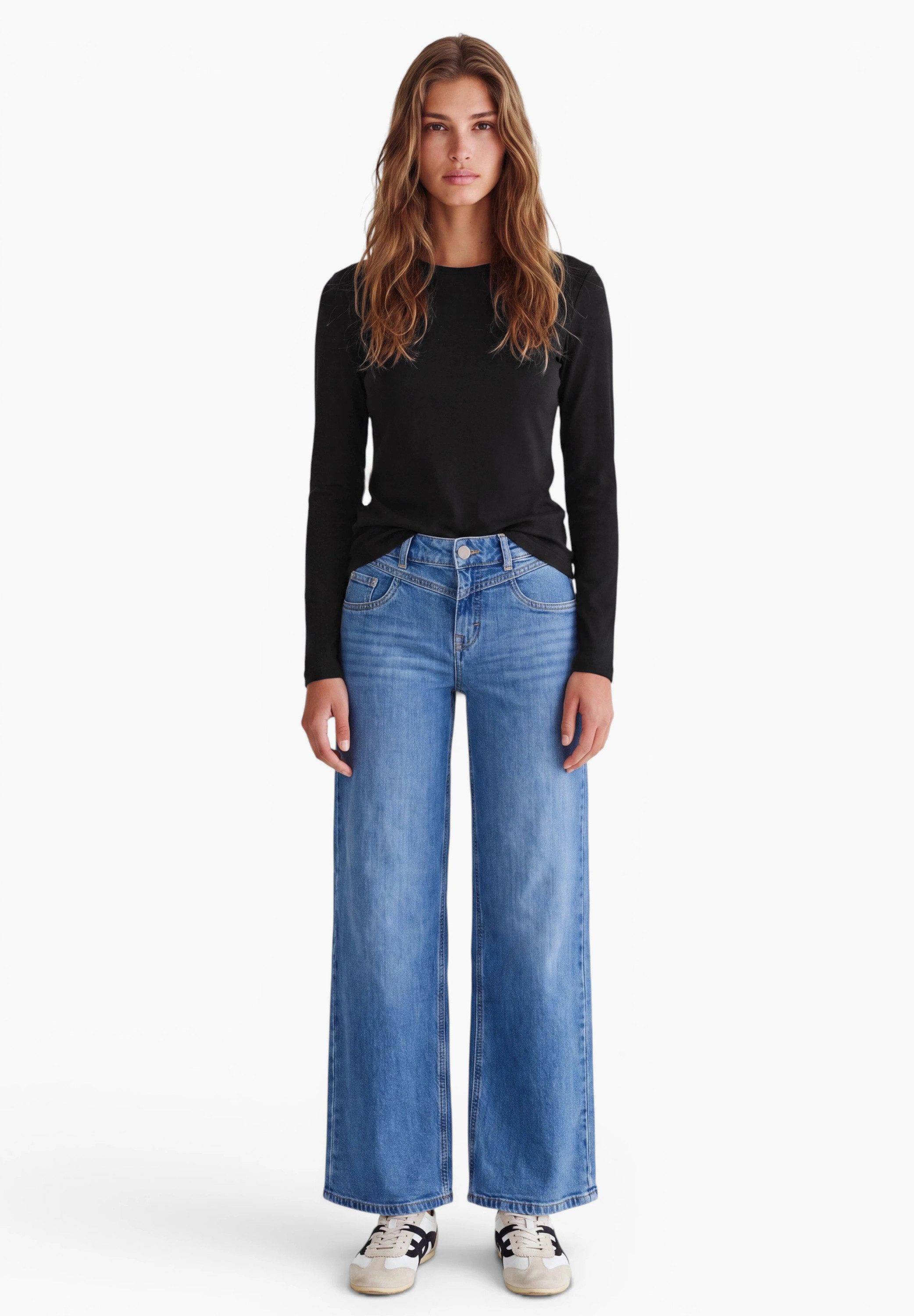 STREET ONE STUDIO Langarmshirt im soften Baumwoll-Mix – Bild 3 von 5