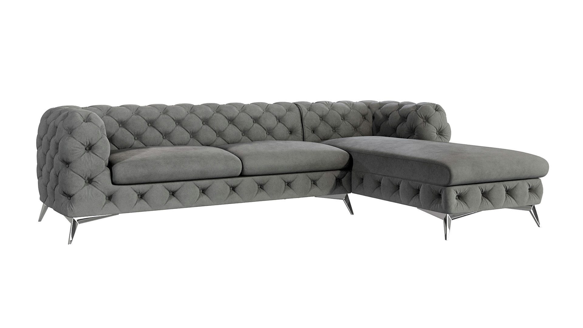 S-Style Möbel Ecksofa Kalina, Chesterfield mit günstig online kaufen