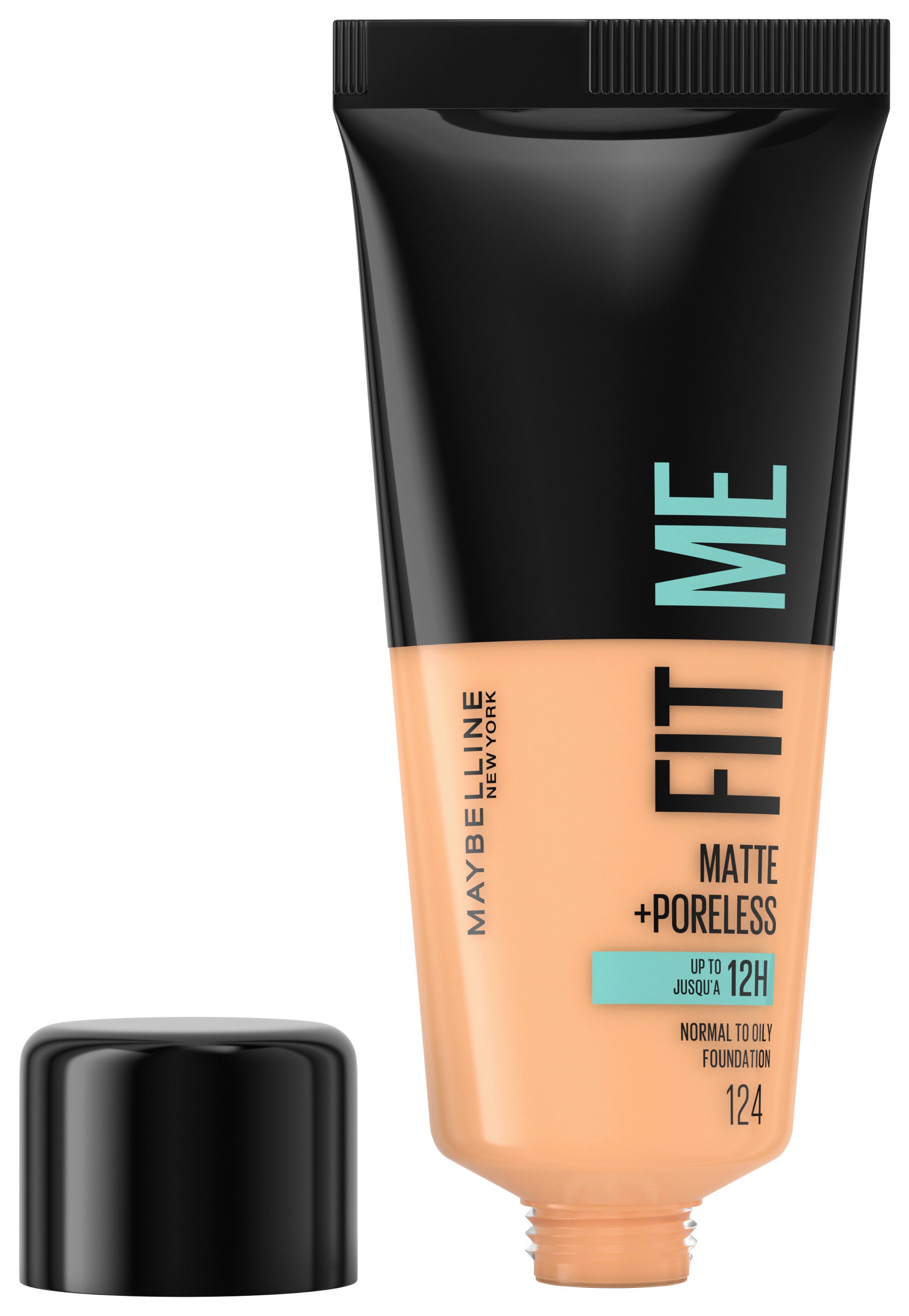 MAYBELLINE NEW YORK Foundation FIT ME! MATTE + PORELESS MAKE-UP, für einen natürlich mattierten Teint, leichte bis mittlere Deckkraft