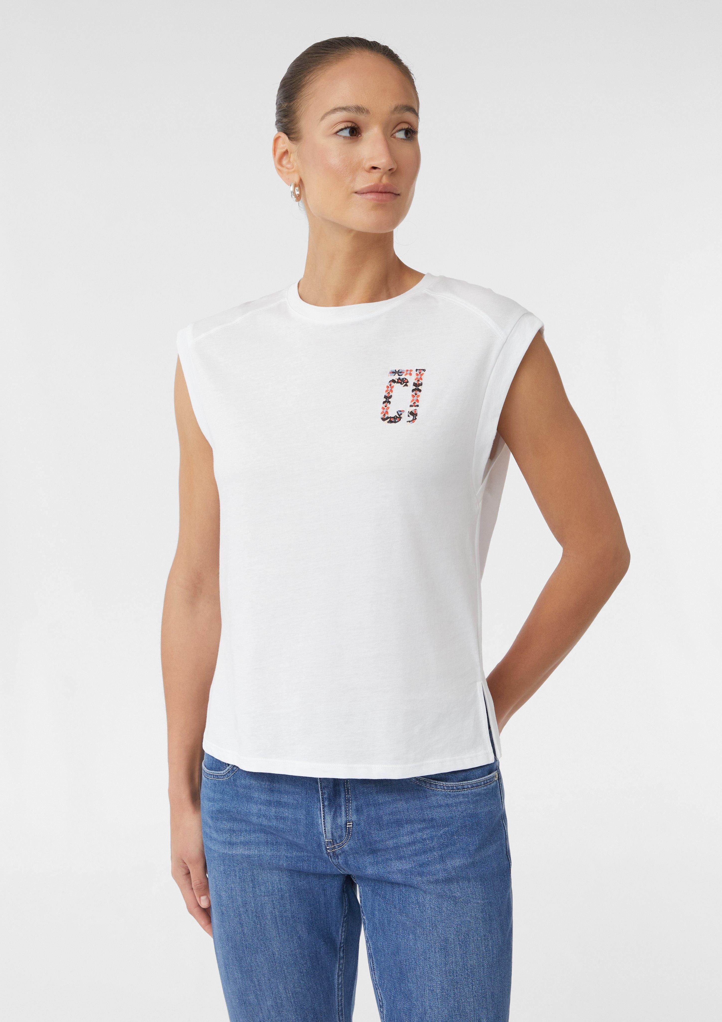 comma casual identity Kurzarmshirt Baumwoll-T-Shirt im günstig online kaufen