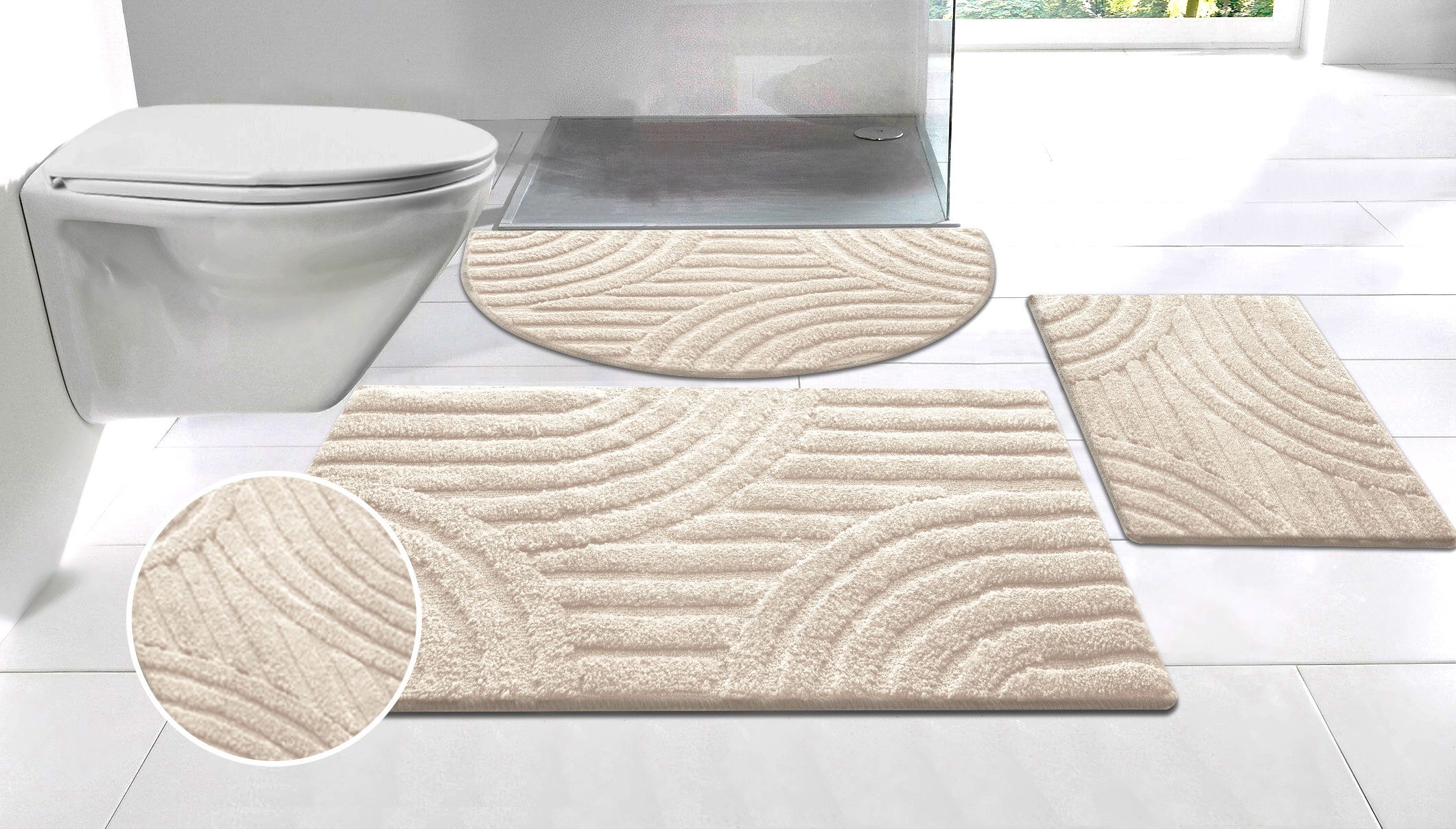 my home Badematte Regona Scandi, Badvorleger, günstig online kaufen