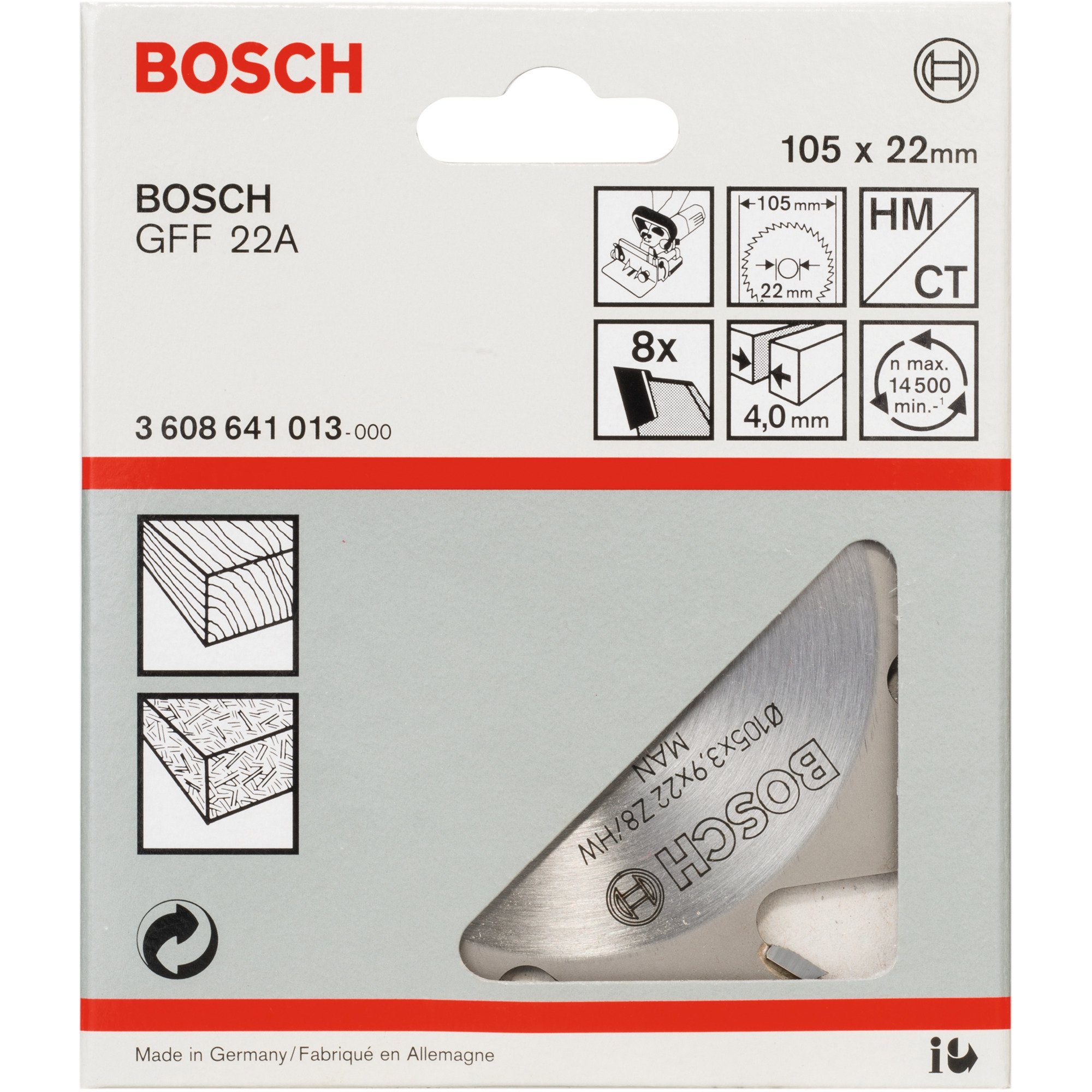 Bosch Professional Fräse Bosch Professional Schlitzfräser Ø 105mm x 22mm