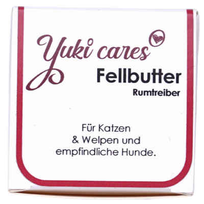 Yuki cares Zeckenschutzmittel Fellbutter Rumtreiber gegen Zecken & Flöhe, für Hunde, für Katzen, für Welpen, schon die Umwelt