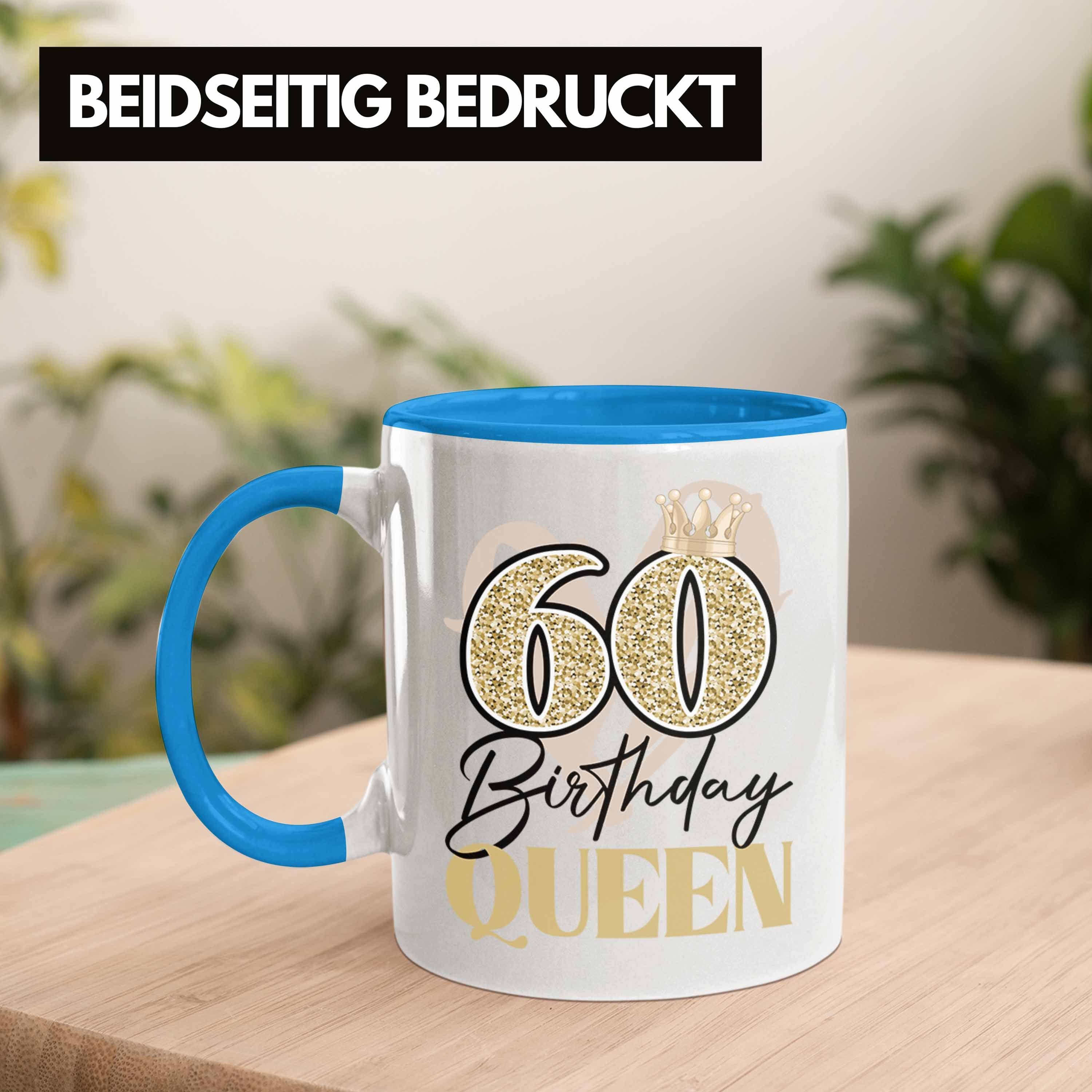 Trendation Tasse 60er Frauen Trendation Lustig Lustig Geschenkidee Geschenke Tasse Deko 60 60. Mutter Geschenk Frau Geburtstag - Blau
