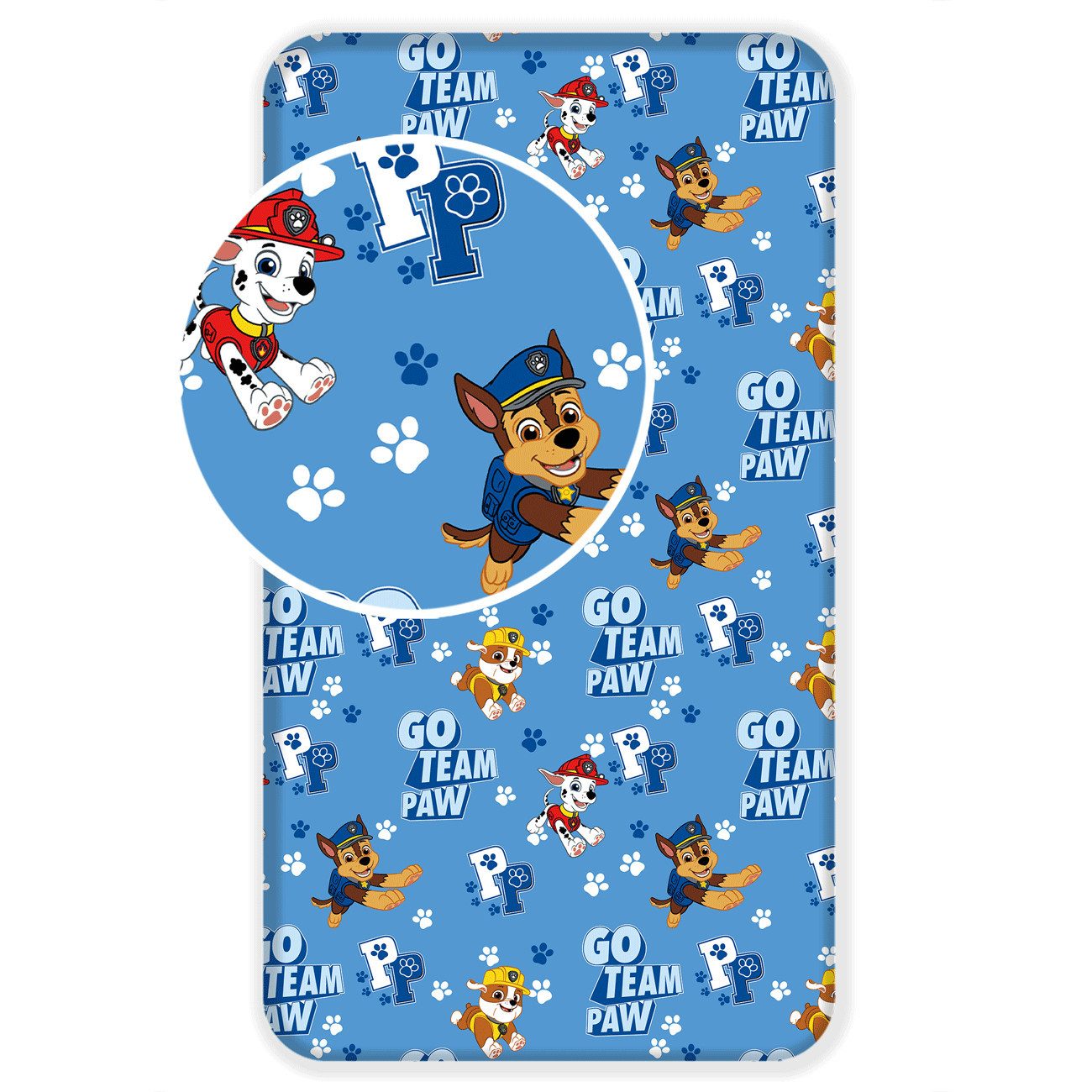 Jerry Fabrics Bettwäsche Paw Patrol Spannbetttuch günstig online kaufen
