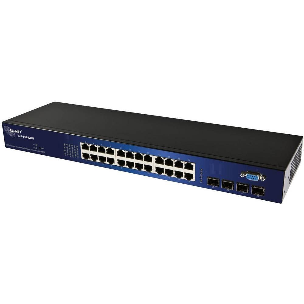 Allnet ungemanaged L2 Gigabit Ethernet (10/100/1000) 19U Netzwerk-Switch