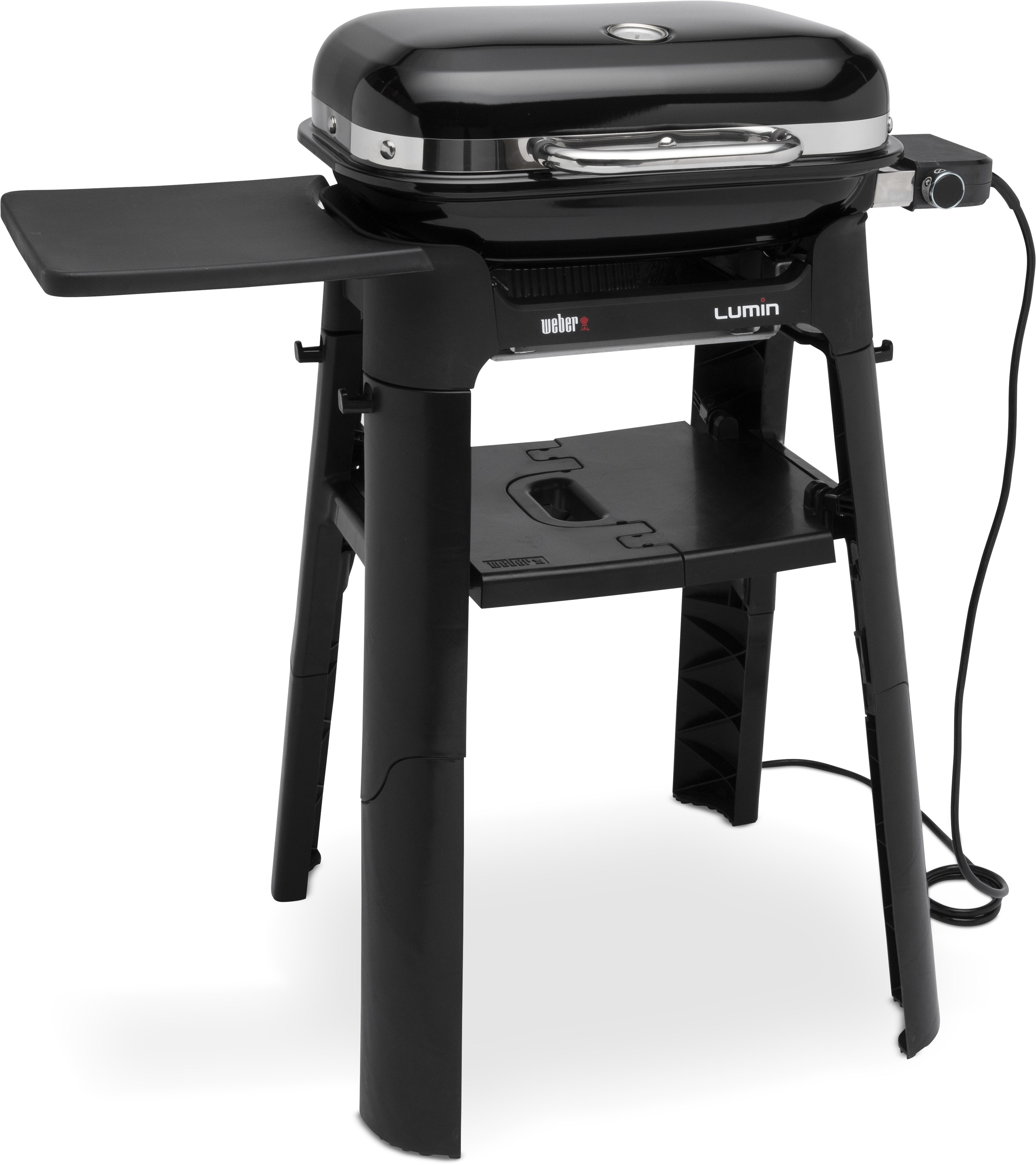 Weber Elektro-Standgrill Lumin Compact, 2200 W, Anbraten, Räuchern, Dämpfen oder Auftauen