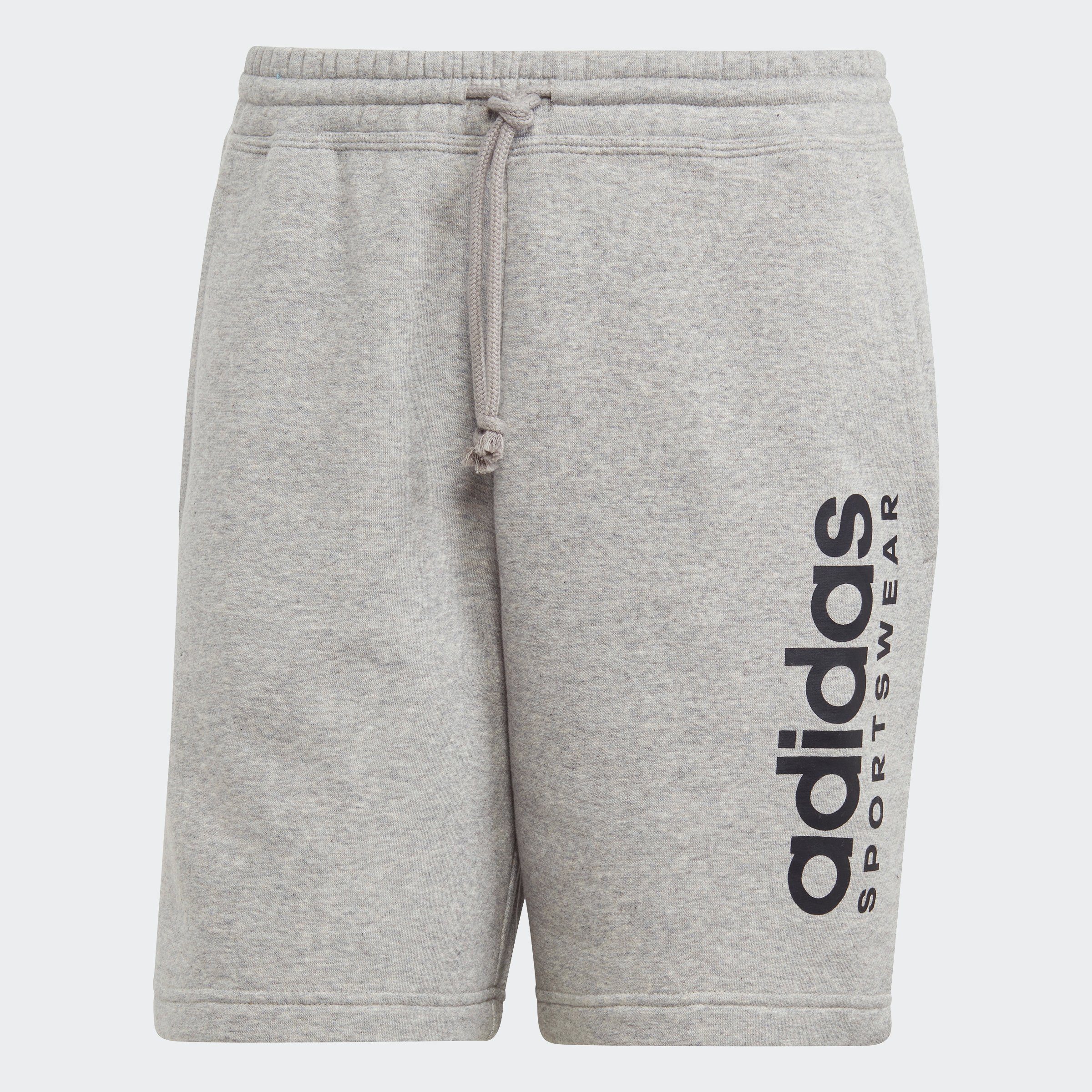 adidas Sportswear Shorts FLEECE Heather SZN GRAPHIC Grey Medium ALL (1-tlg)