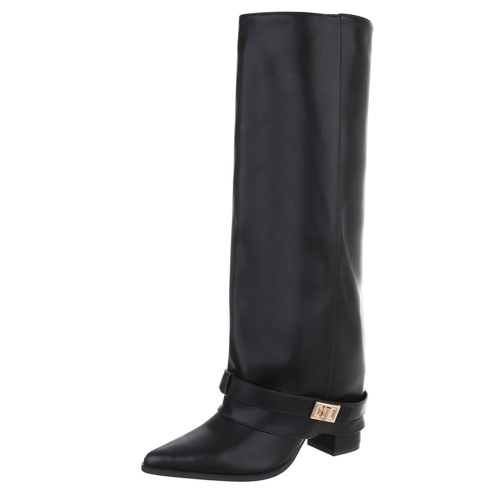 Ital-Design Elegante Stiefel mit Schnalle für Damen, Alltag und Freizeit Hi günstig online kaufen