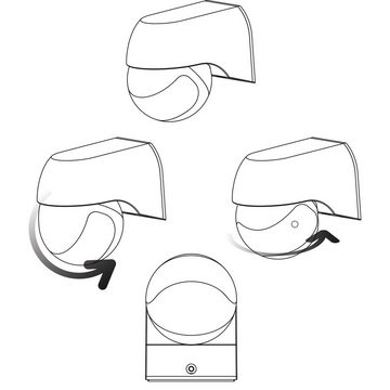 LED's light Bewegungsmelder 0190112 Aufputz-Bewegungsmelder, weiß 180° IP54