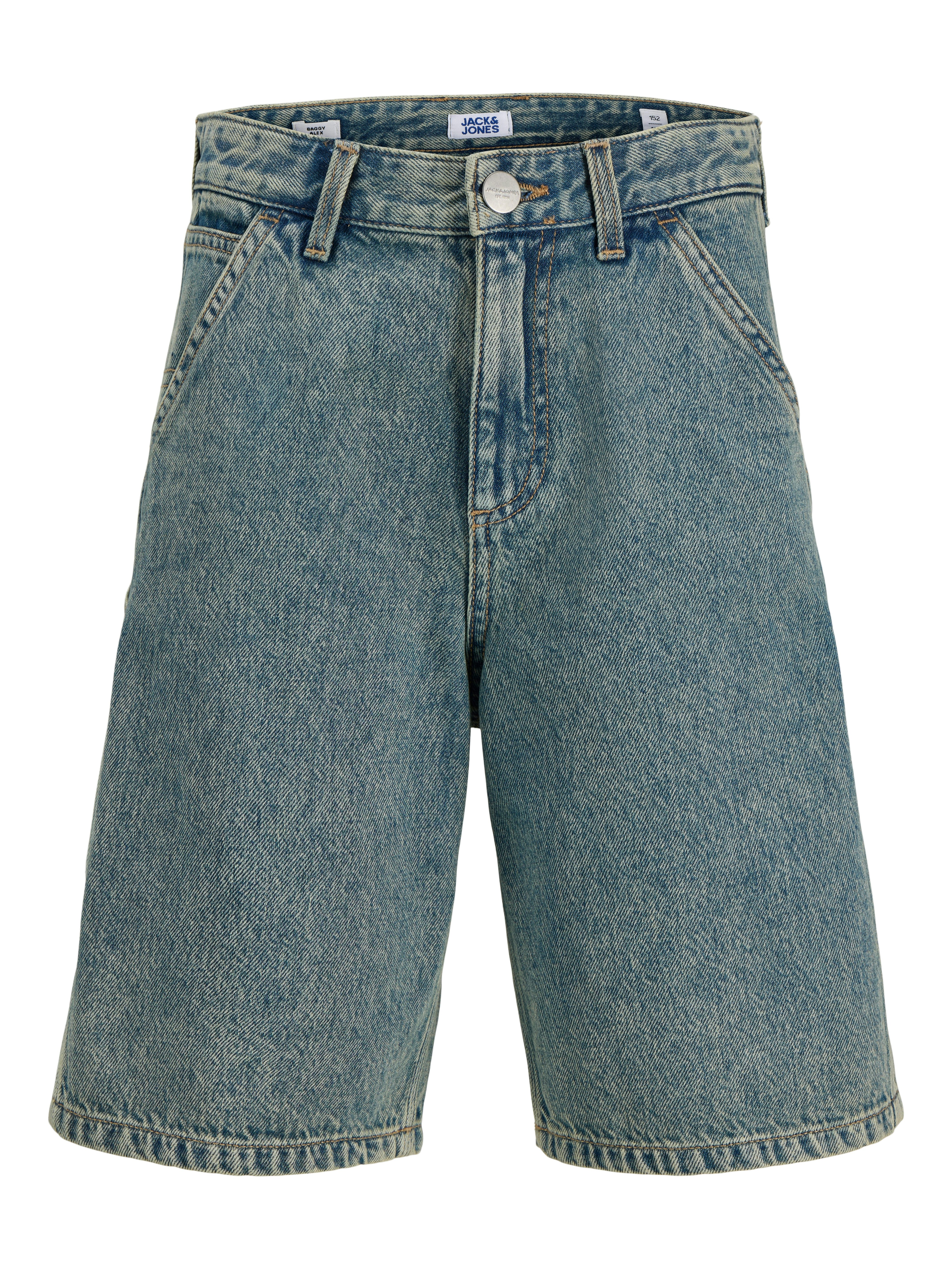 Jack & Jones Junior Shorts JJIALEX JJCARPENTER SHORTS AKM 148 JNR mit auffälliger Waschung – Bild 4 von 5