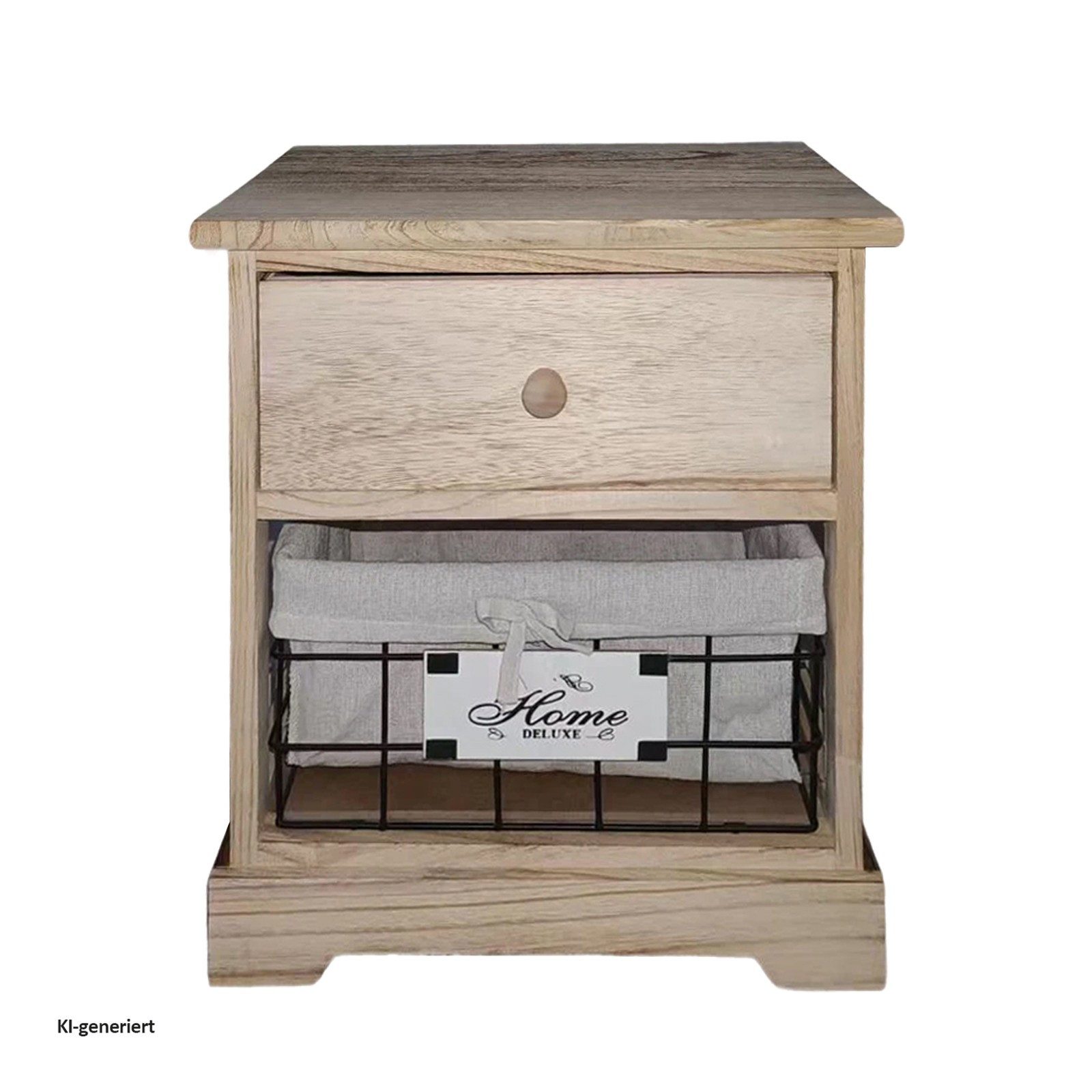HTI-Living Kommode Kommode Melia mit Schublade und Korb Artisaneiche (Stück, 1 St., 1 Kommode) – Bild 2 von 4
