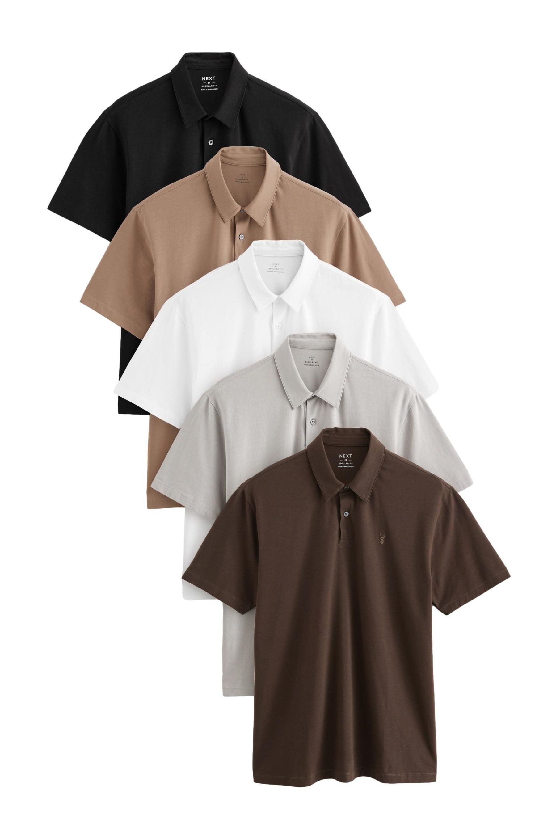 Next Poloshirt Regular Fit Kurzarm-Poloshirts, Jersey, günstig online kaufen