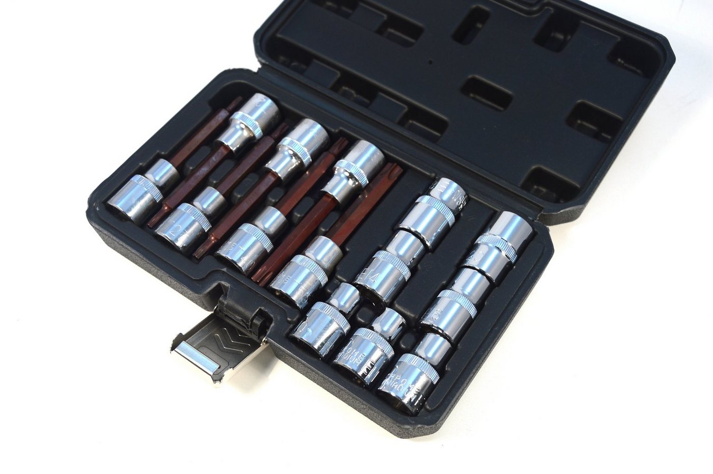 Thumbnail - Faster tools Bit- und Steckschlüsselset Steckschlüssel-Set, 14-teilig 1/2" Torx Stecknuss Einsätze Nüsse, 1-St.