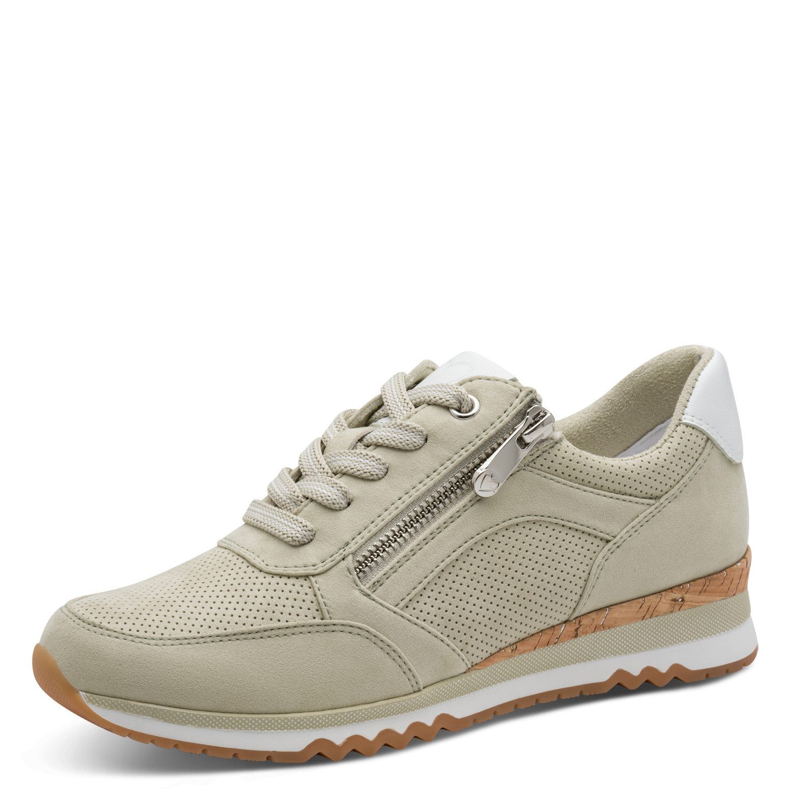 MARCO TOZZI Keilsneaker, Freizeitschuh, Halbschuh, Schnürschuh in veganer V günstig online kaufen