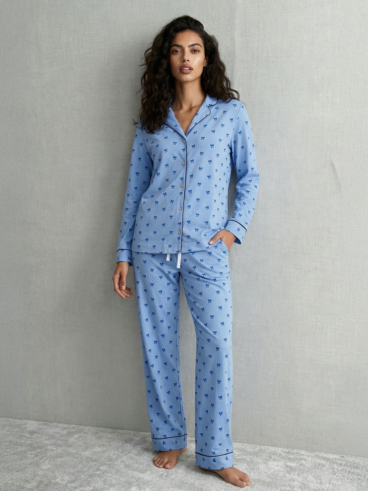Banii Pyjama Pyjama Set Langarm - Ruby Schleife günstig online kaufen