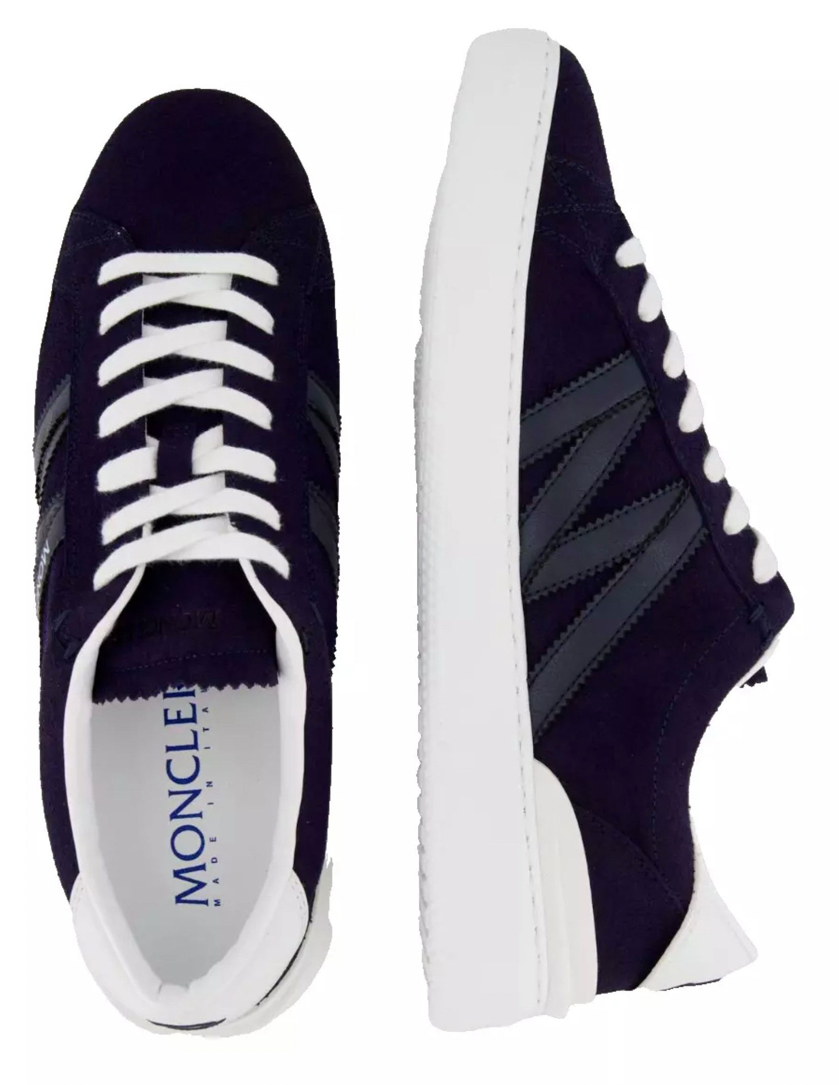 MONCLER Monaco M Wildleder Turnschuhe Sneaker gepolsterte Zunge, TPU-Garn und EVA-Zwischensohle