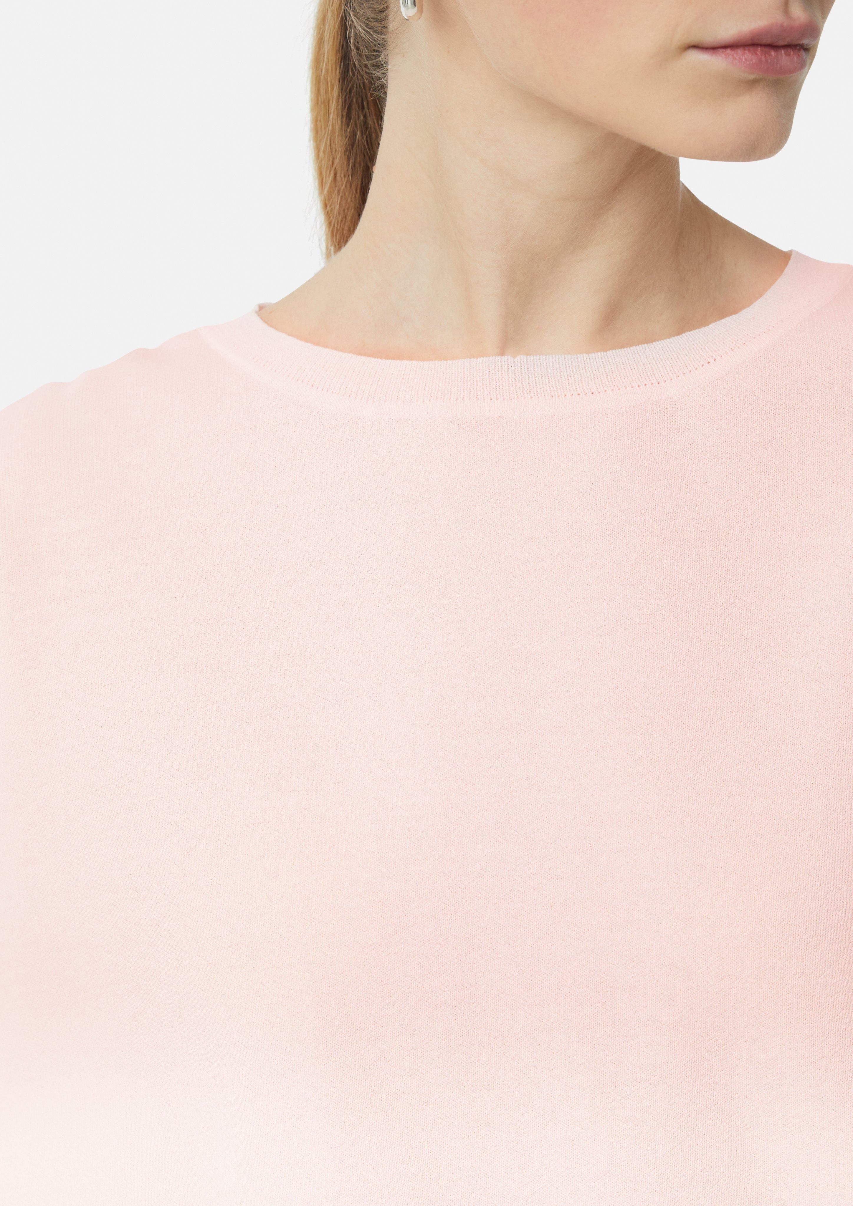 Comma Langarmshirt Semi-transparentes Feinstrickshirt mit verkürzten günstig online kaufen