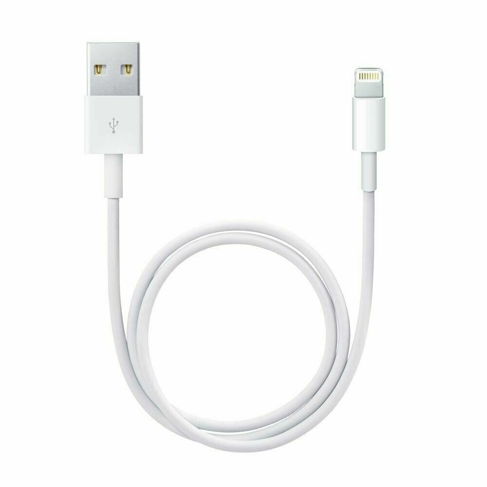 Lightning USB-Datenkabel 1m für Power Adapter Netzteil MD818 Smartphone-Ladegerät (USB-Kabel, 1-tlg)