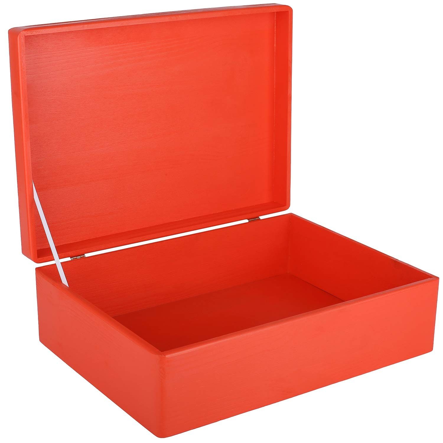Creative Deco Holzkiste Holzkiste mit Deckel 40x30x14 cm Erinnerungsbox Baby