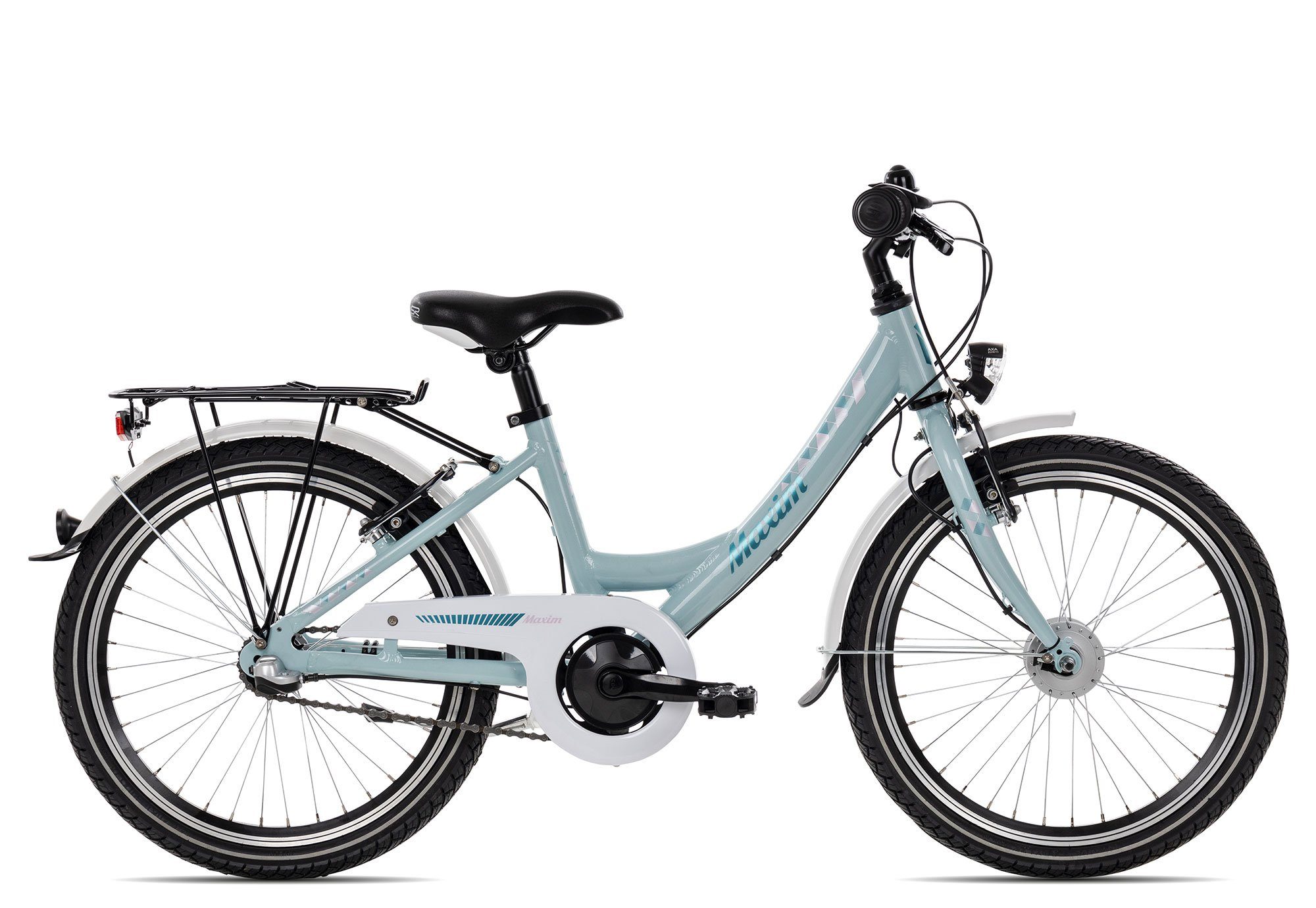 Maxim Kinderfahrrad Liria 20 3 Wave, 3 Gang Shimano Nexus 3 SG-3C41 Rücktritt Schaltwerk, Nabenschaltung Rücktritt, Kinderfahrrad 20 Zoll blau