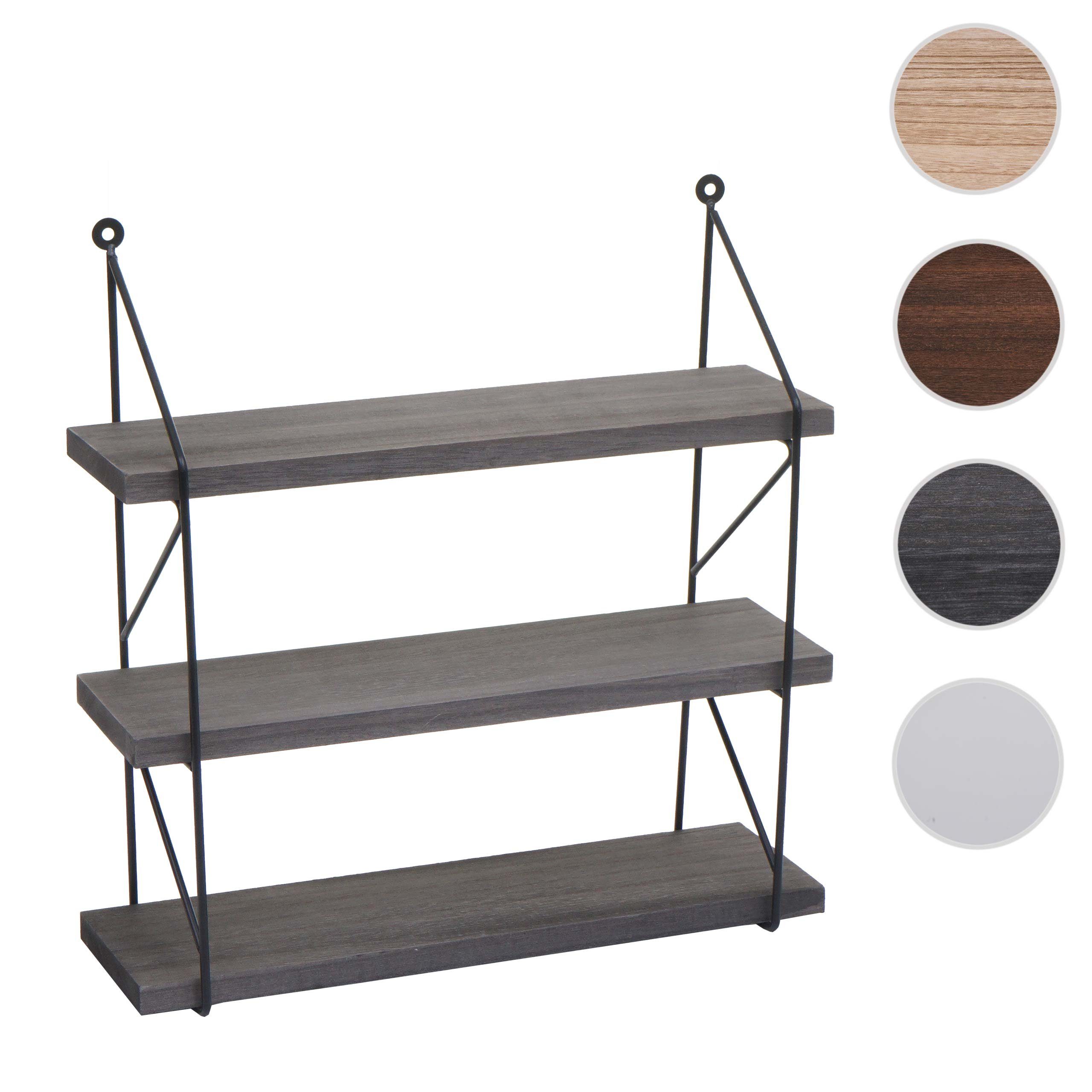 MCW Wandregal MCW-K78, Drei Regalböden, Industriedesign günstig online kaufen