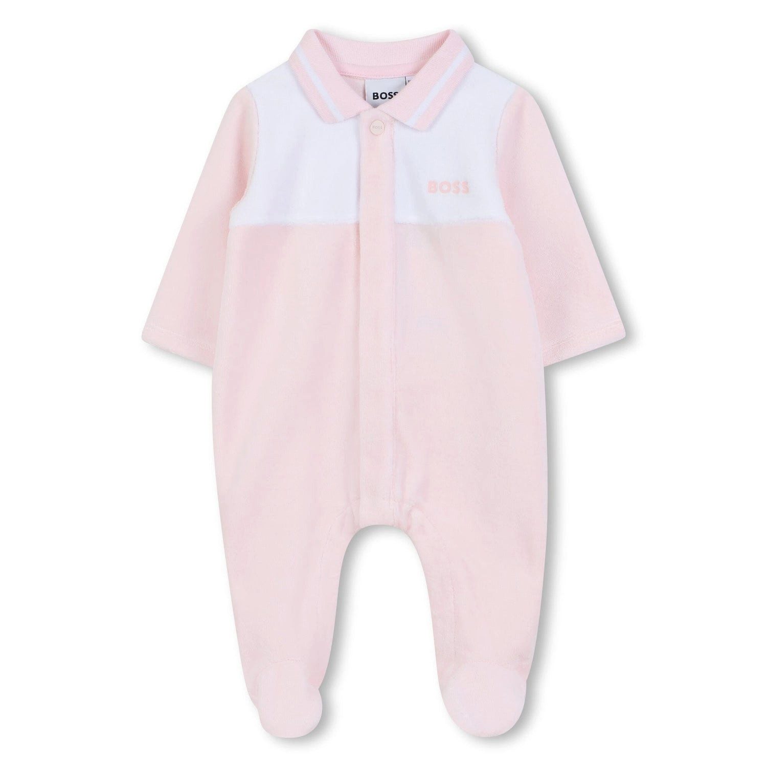 Boss Kidswear Ползунки BOSS Baby Ползунки rosa aus Bio-Baumwolle in Geschenkbox – Samtig wei (1-tlg)