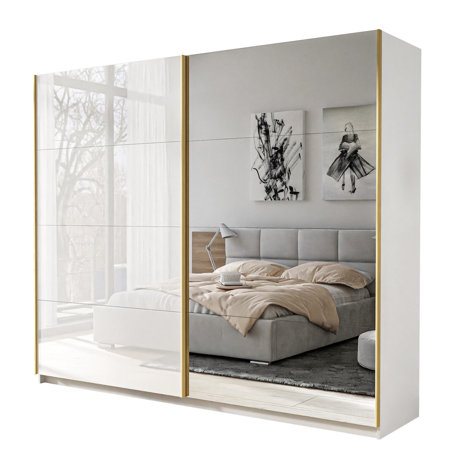 yourhouse24 Kleiderschrank Aura 194 cm Garderobe günstig online kaufen