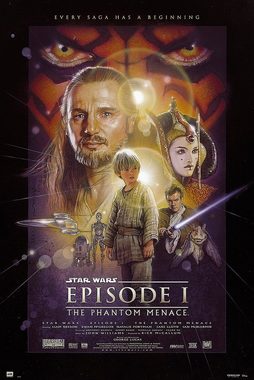 Star Wars Poster Star Wars Poster 6erSet Episode I, II, III, IV, V, VI 61 x