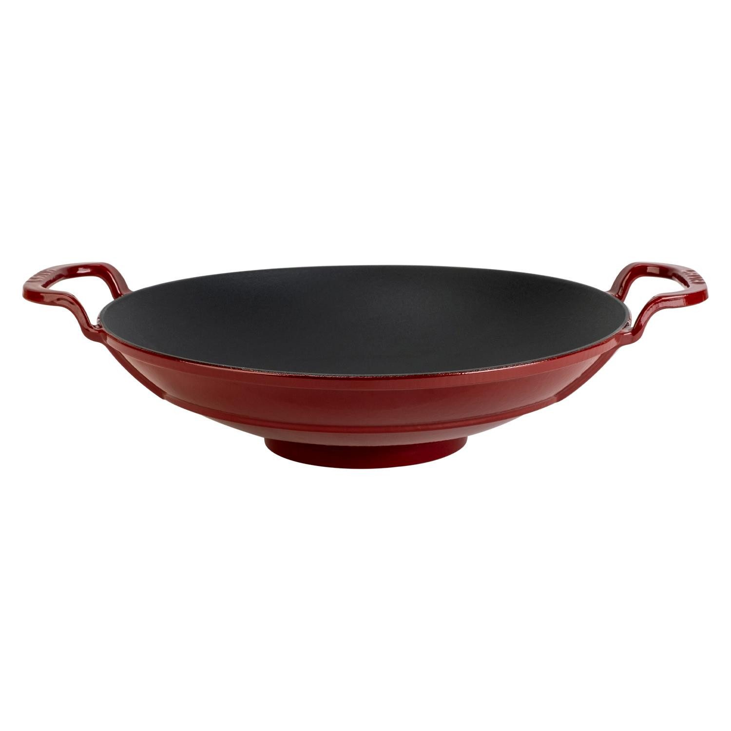 LAVA Wok LAVA Emaillierte Gusseisen-Wokpfanne, Ø 38 cm, 5,3 Liter, Gusseisen (1-tlg), emailliertes Gusseisen, backofengeeignet