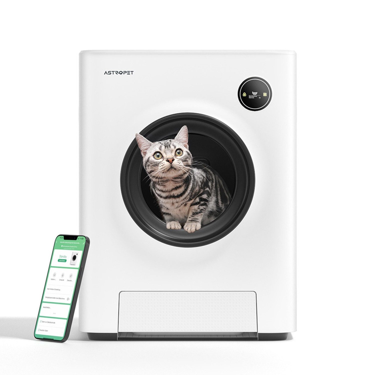 Katzentoilette Smartes Selbstreinigendes Katzenklo Mercury + Smart App Steuerung