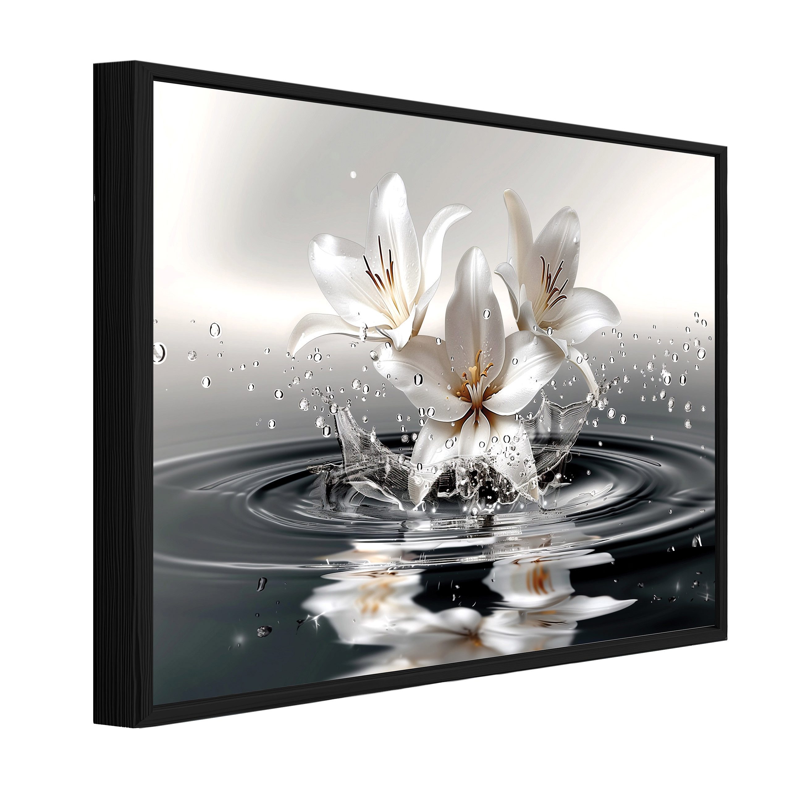 Wallarena Leinwandbild Abstrakt Blumen Modern Wandbilder Wand Deko XXL Bild günstig online kaufen
