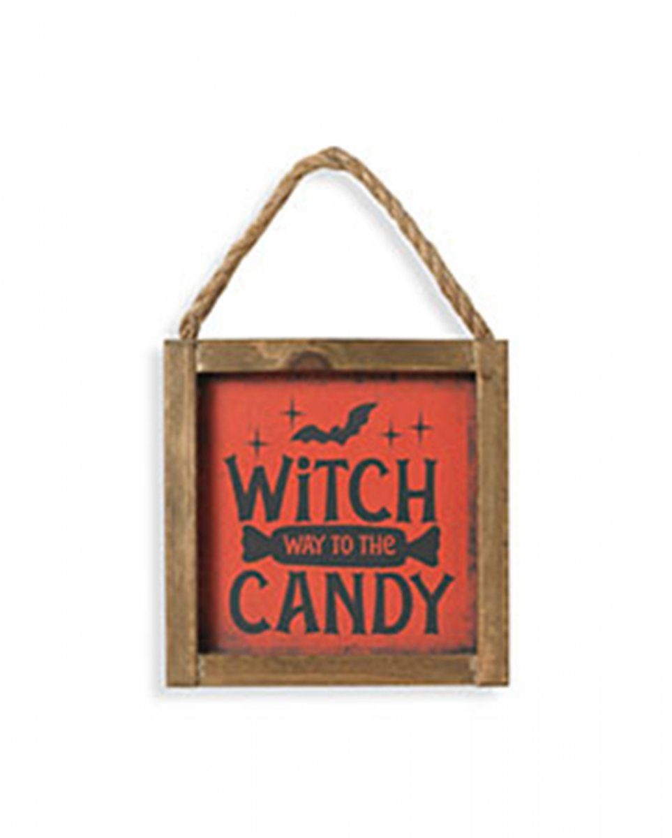 Horror-Shop Hängedekoration Halloween Wandbild ";Witch Way to the Candy&q